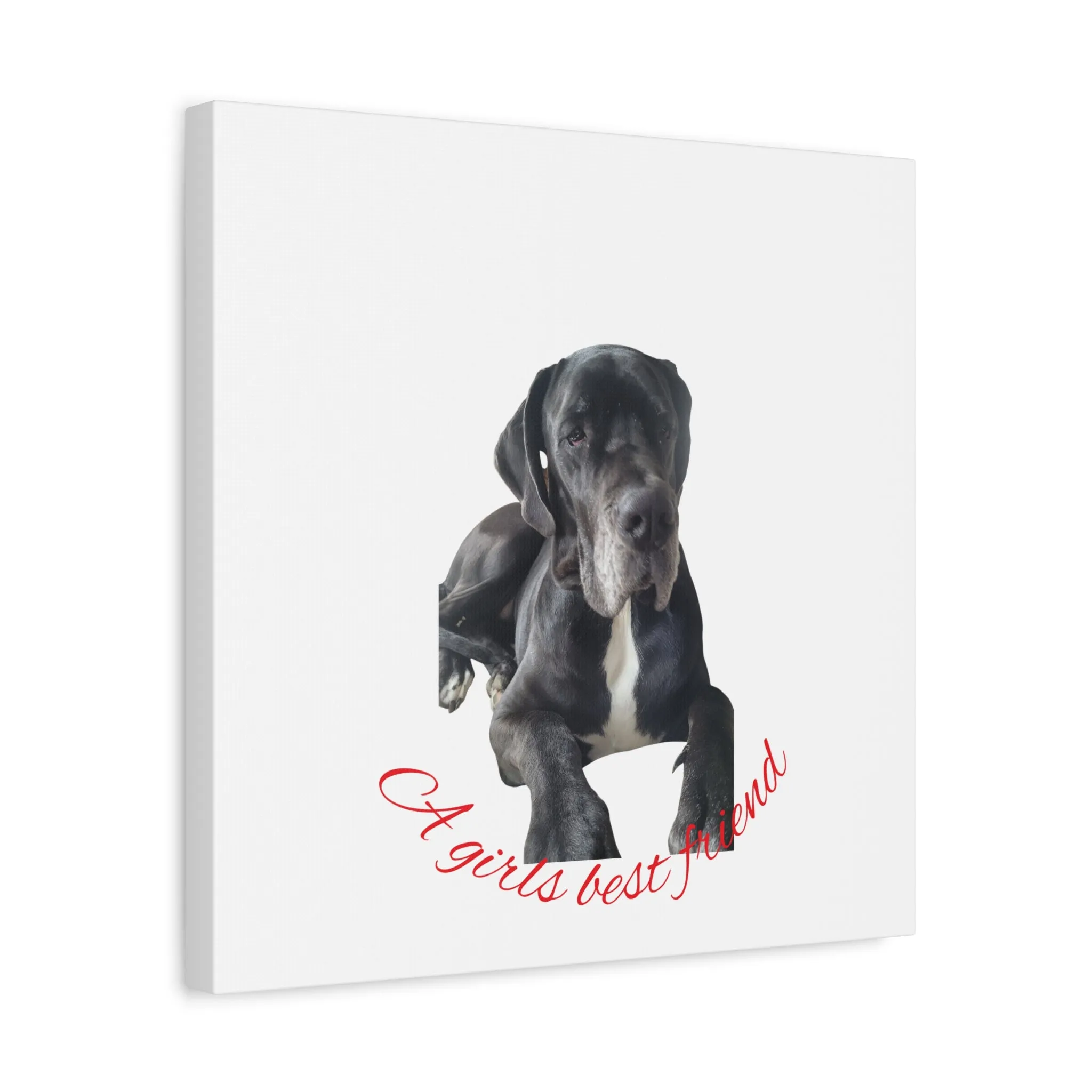 Personalized Dog Portrait Canvas Art - Custom Matte Wall Decor
