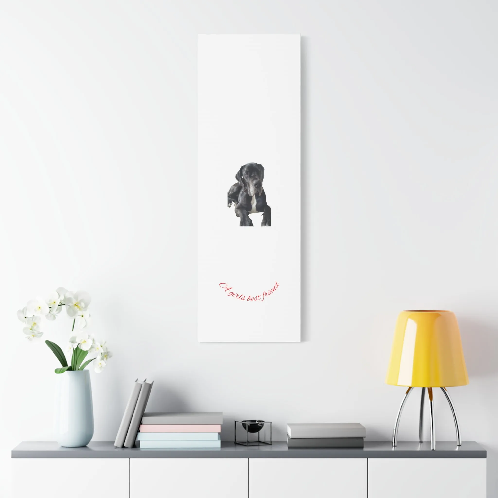 Personalized Dog Portrait Canvas Art - Custom Matte Wall Decor