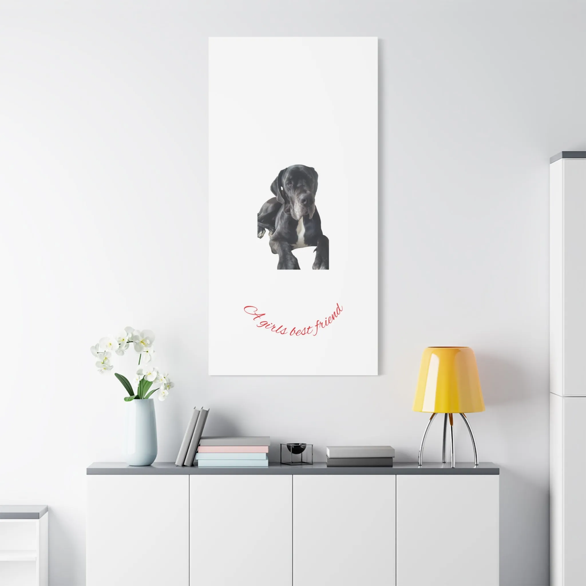 Personalized Dog Portrait Canvas Art - Custom Matte Wall Decor