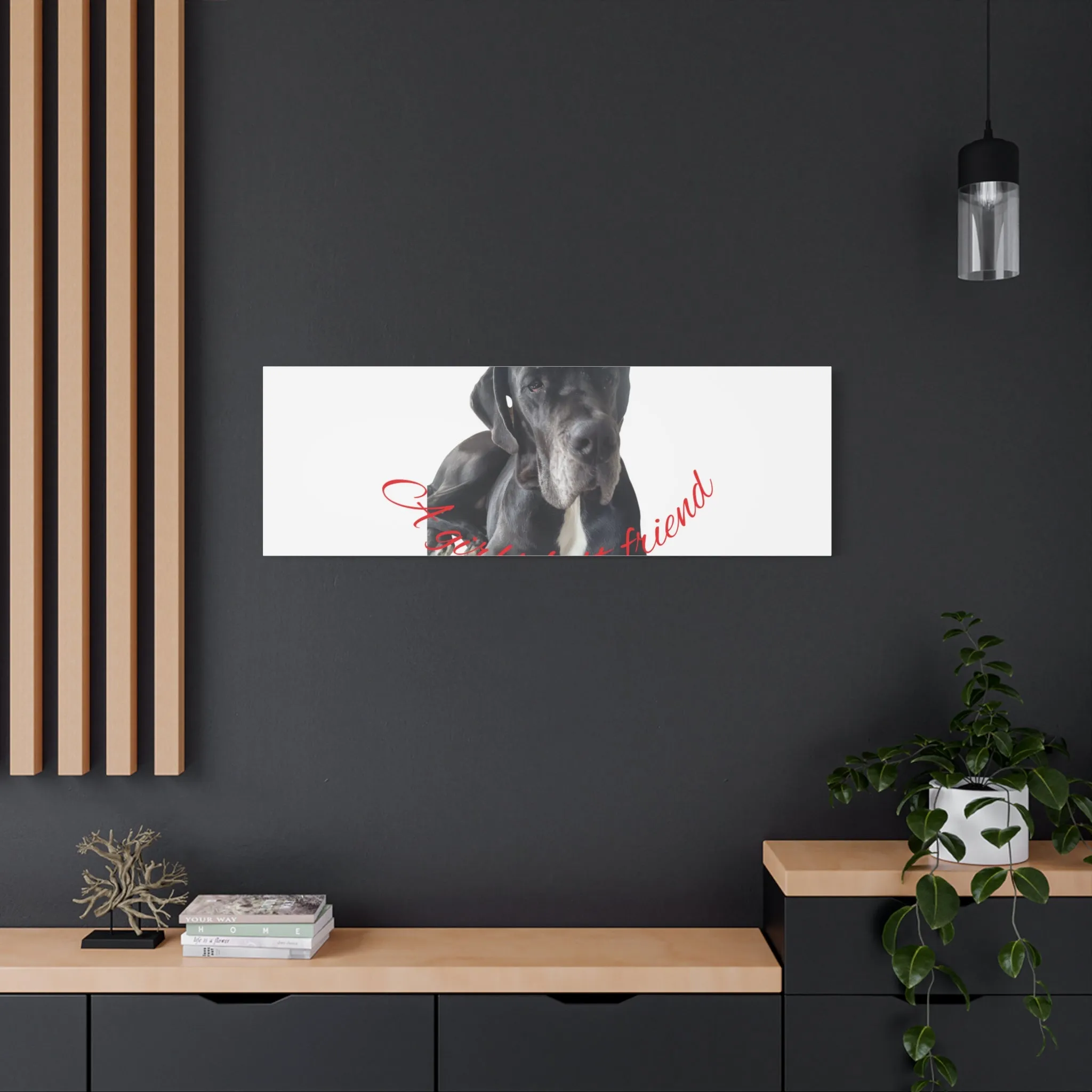 Personalized Dog Portrait Canvas Art - Custom Matte Wall Decor