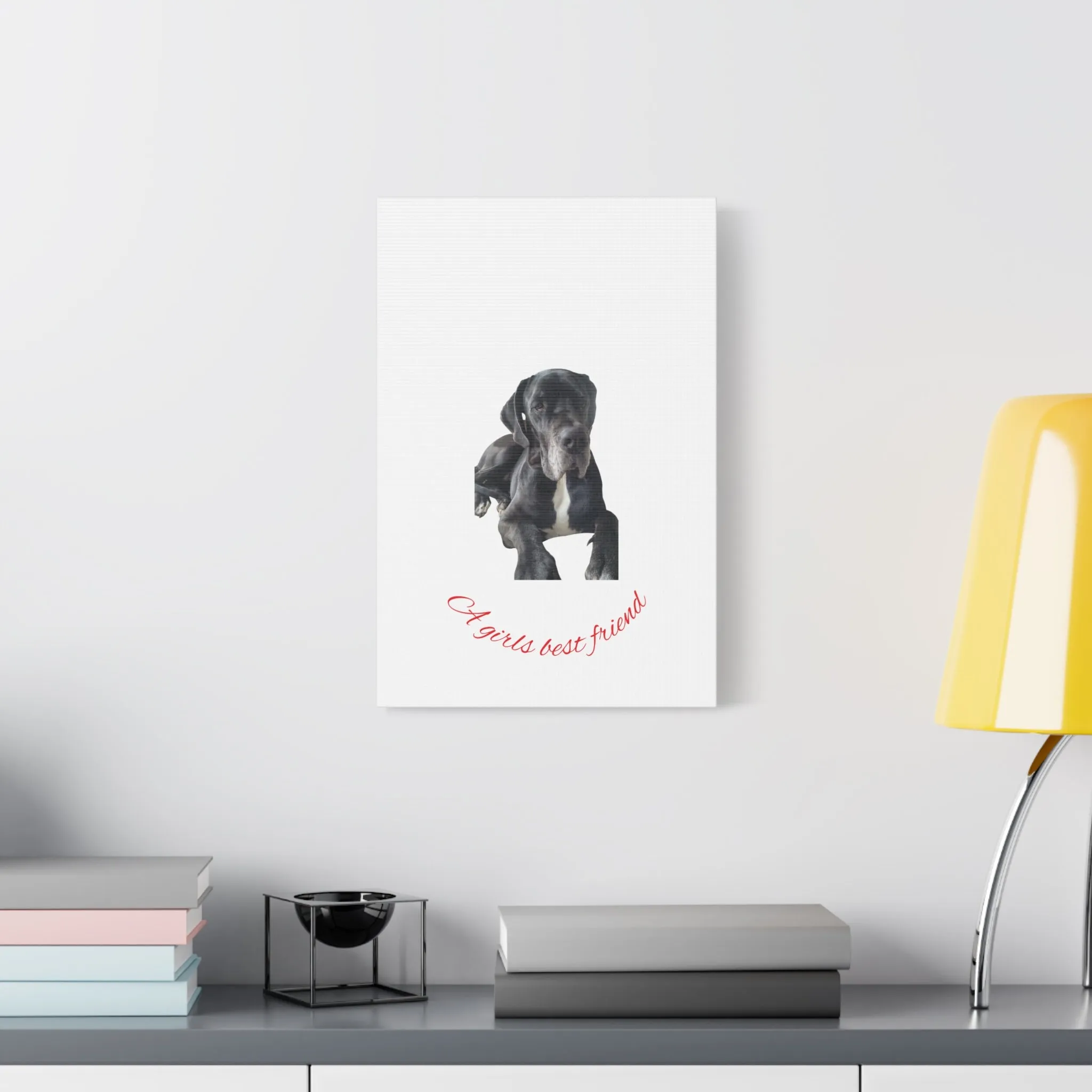 Personalized Dog Portrait Canvas Art - Custom Matte Wall Decor