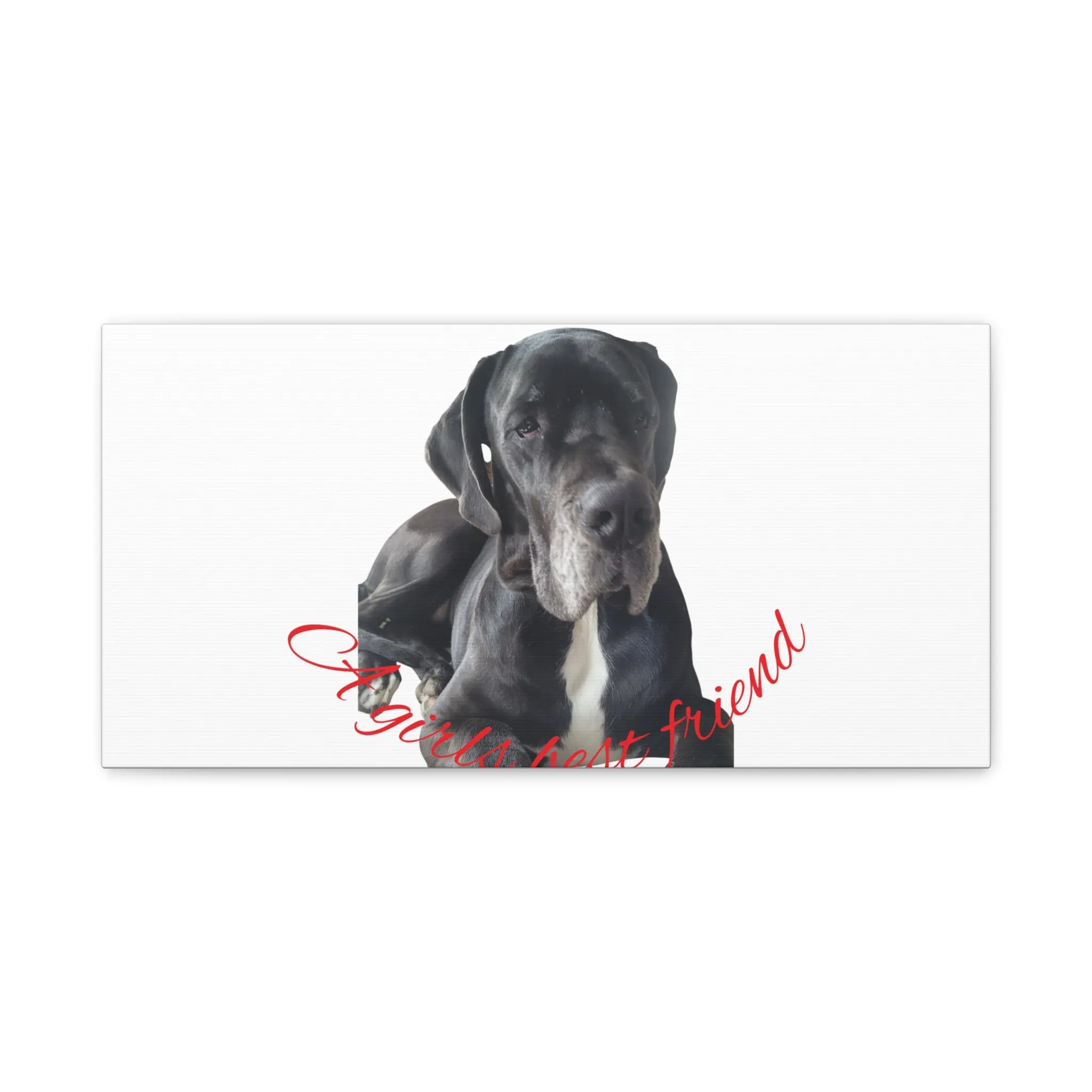 Personalized Dog Portrait Canvas Art - Custom Matte Wall Decor