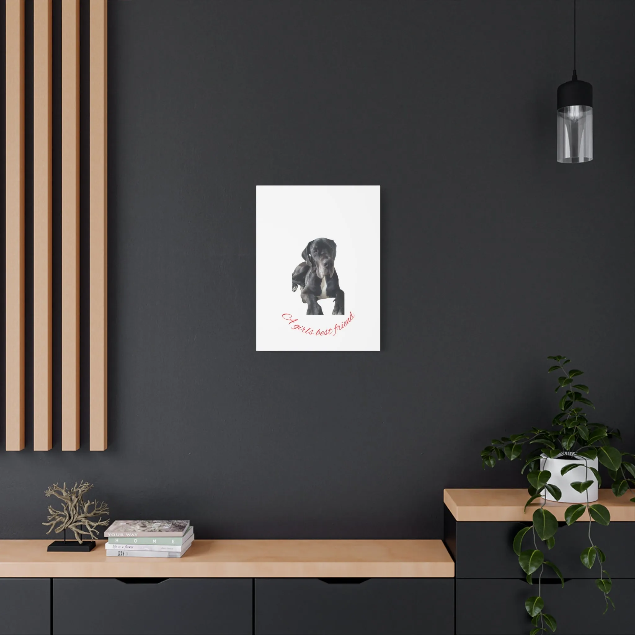 Personalized Dog Portrait Canvas Art - Custom Matte Wall Decor