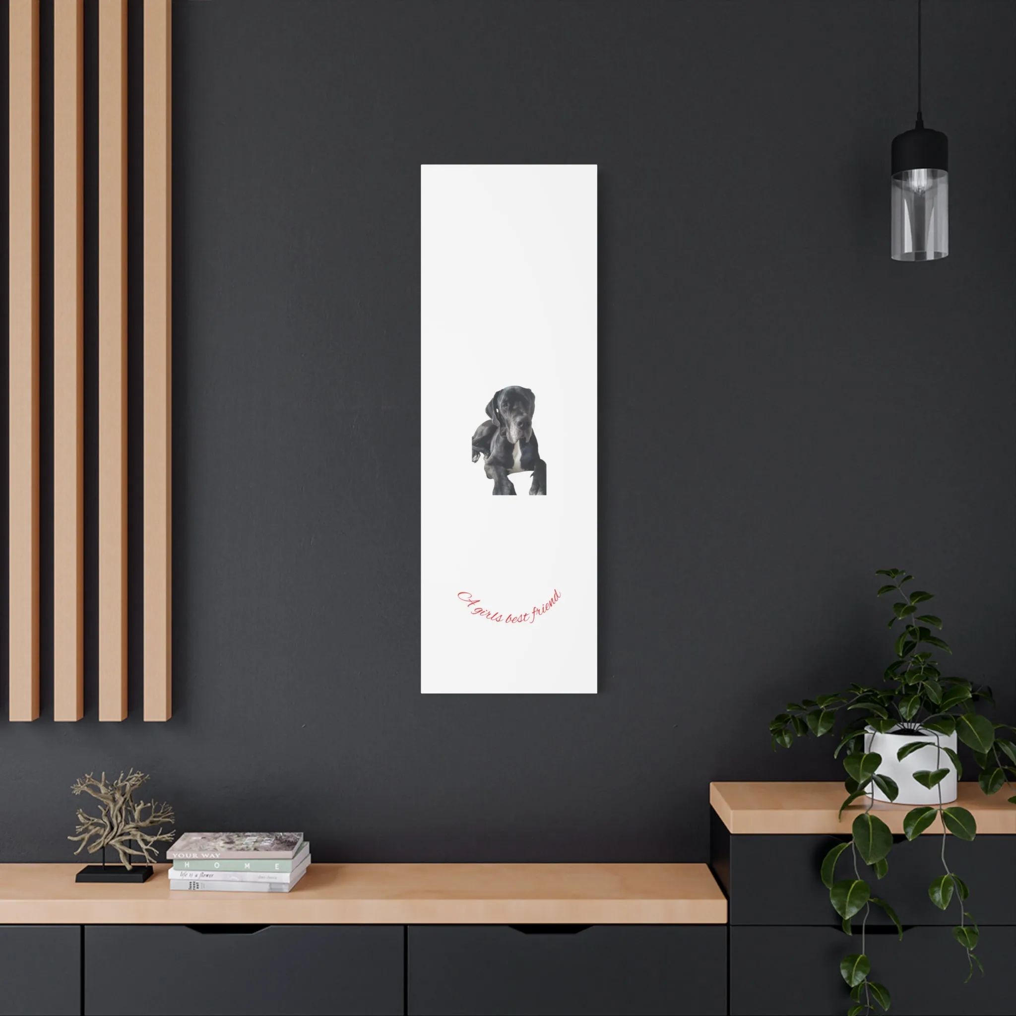 Personalized Dog Portrait Canvas Art - Custom Matte Wall Decor