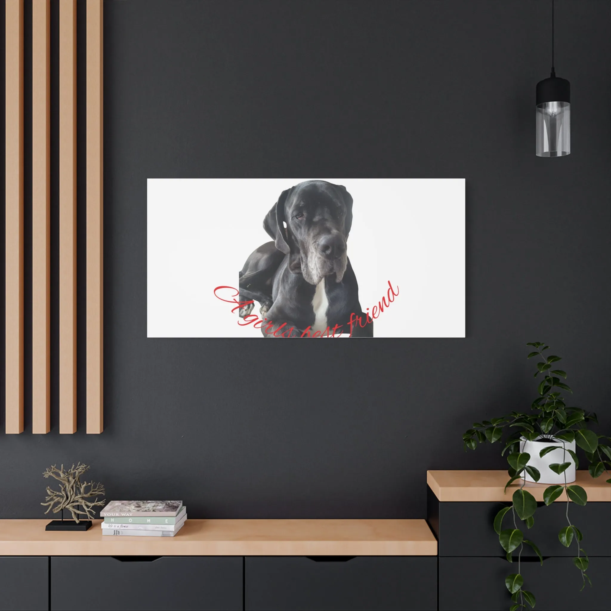 Personalized Dog Portrait Canvas Art - Custom Matte Wall Decor