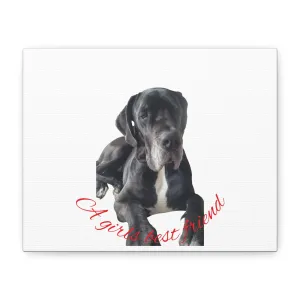Personalized Dog Portrait Canvas Art - Custom Matte Wall Decor