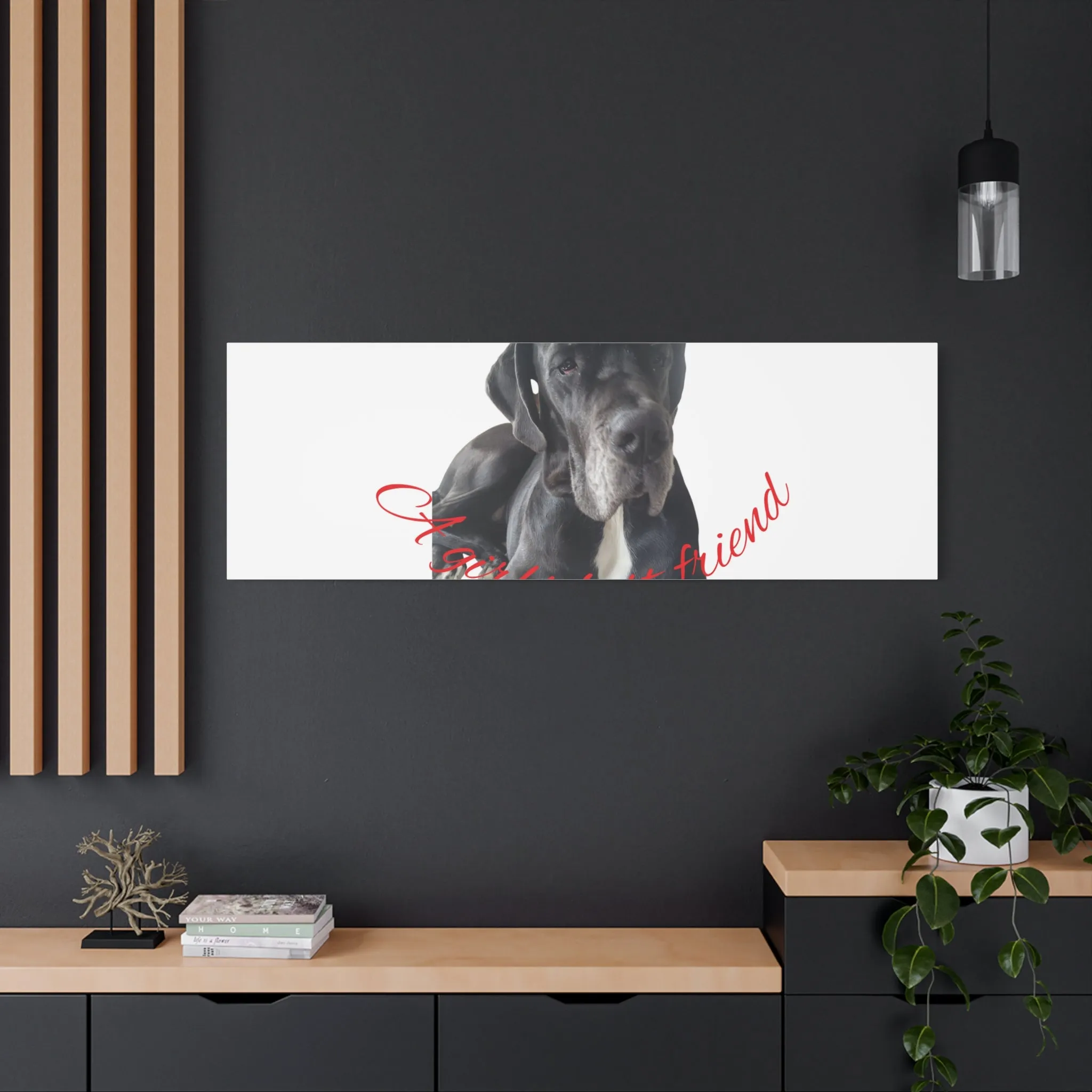 Personalized Dog Portrait Canvas Art - Custom Matte Wall Decor