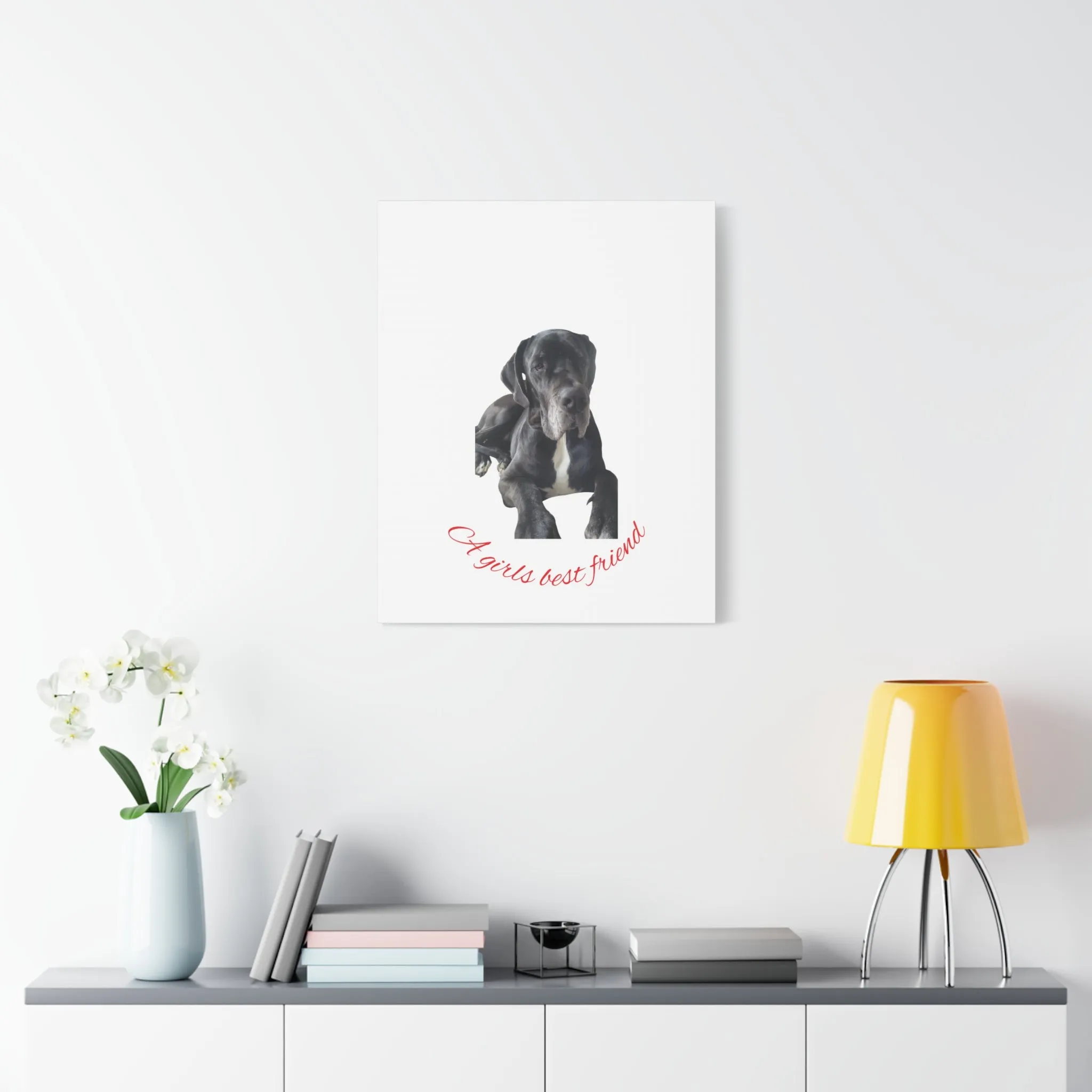 Personalized Dog Portrait Canvas Art - Custom Matte Wall Decor