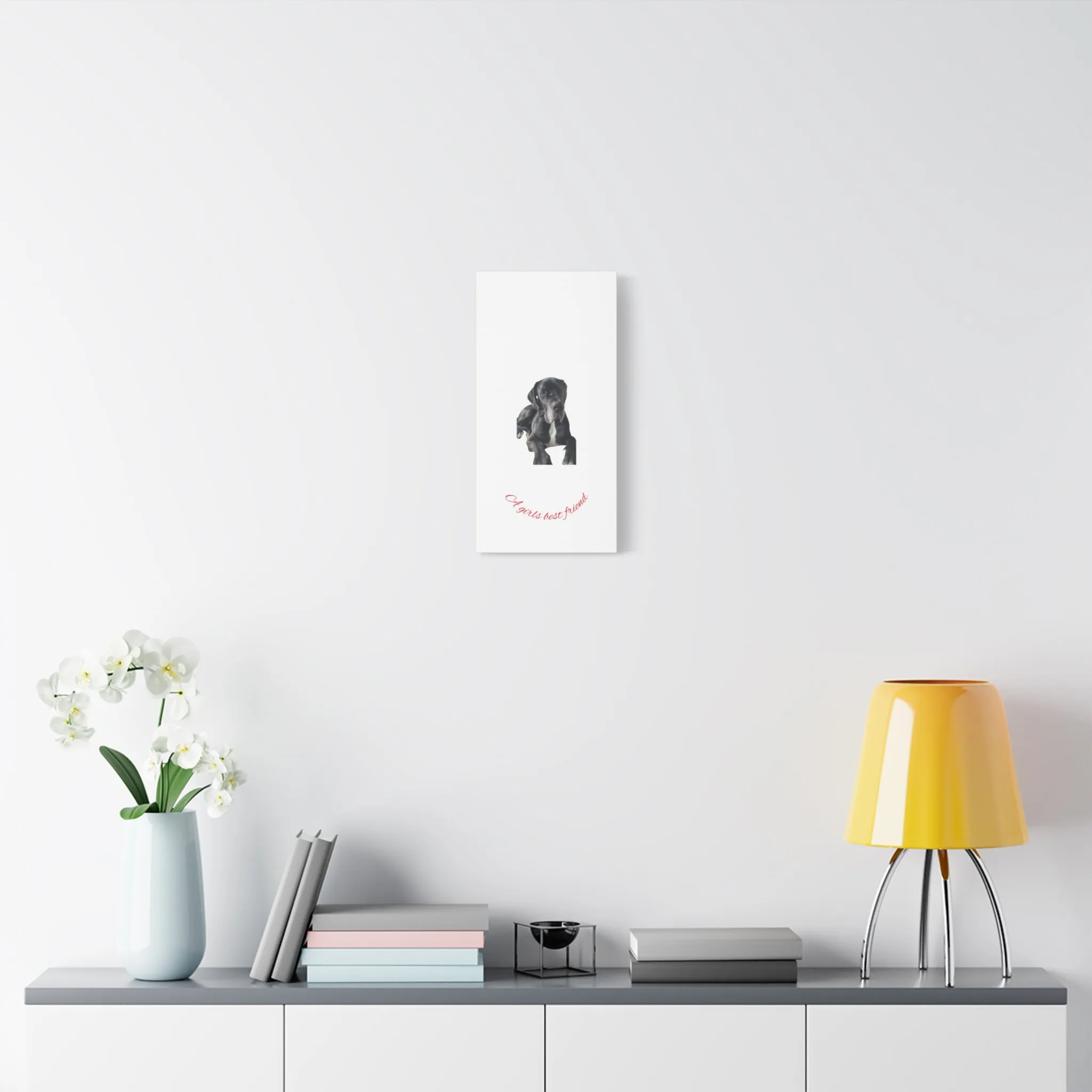 Personalized Dog Portrait Canvas Art - Custom Matte Wall Decor