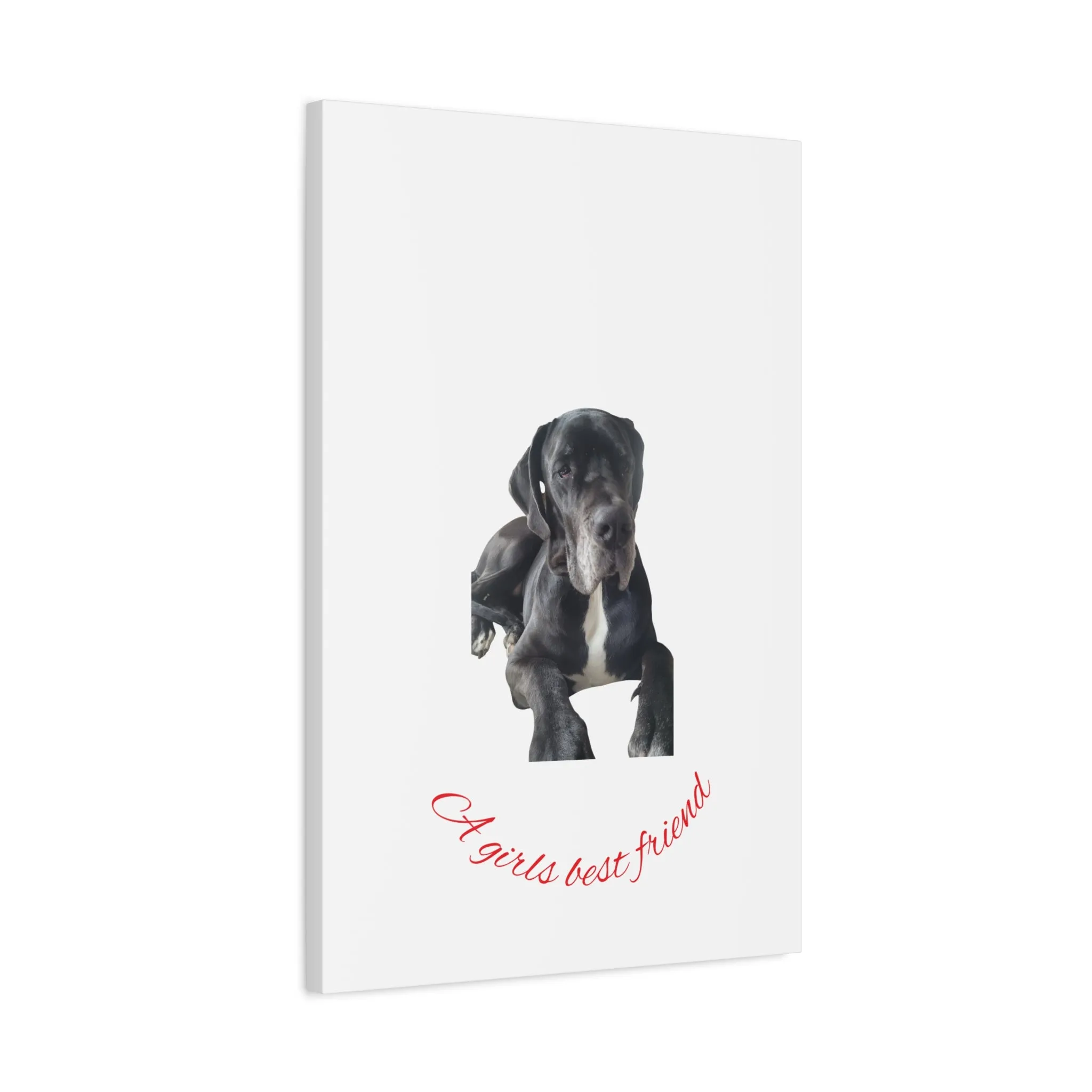 Personalized Dog Portrait Canvas Art - Custom Matte Wall Decor