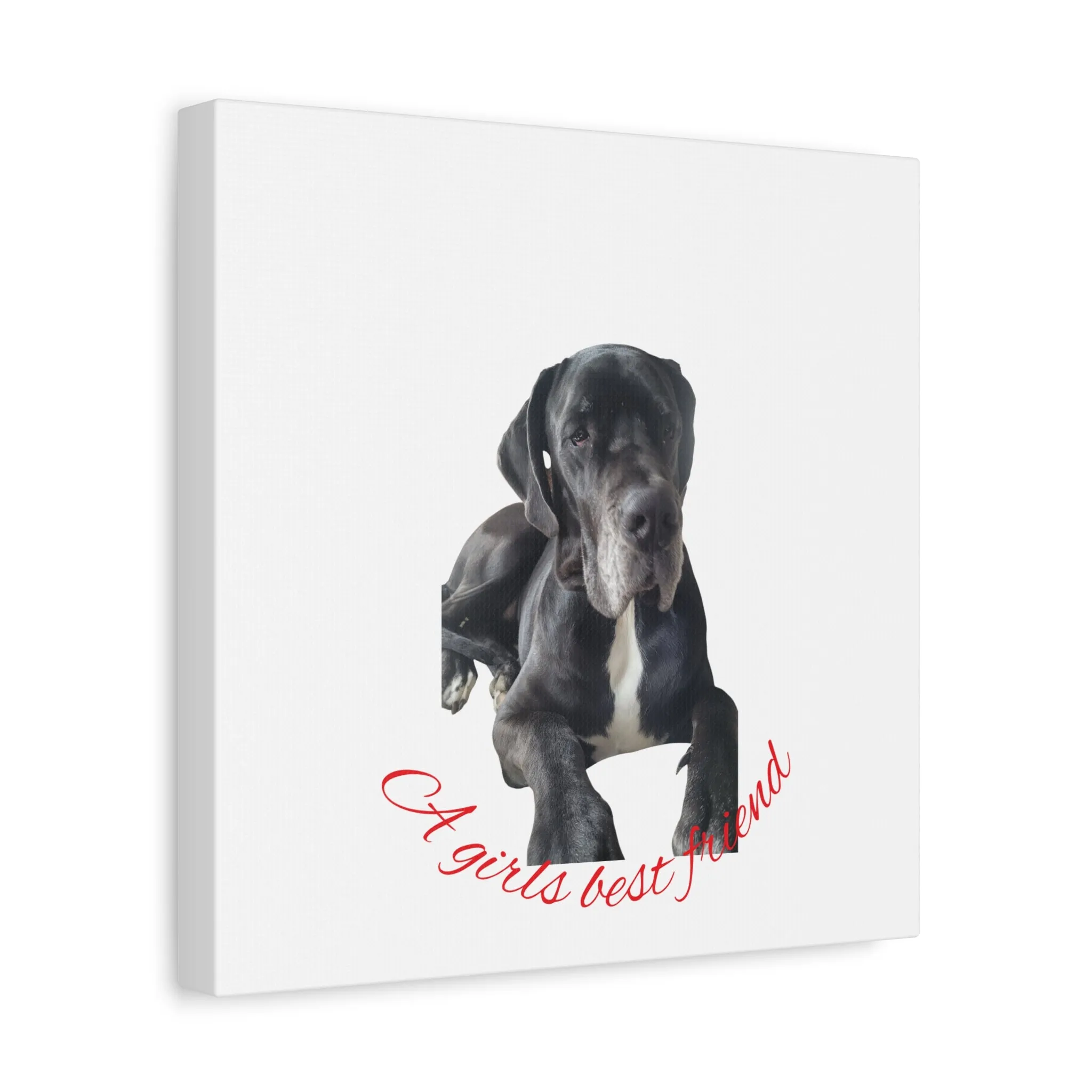 Personalized Dog Portrait Canvas Art - Custom Matte Wall Decor