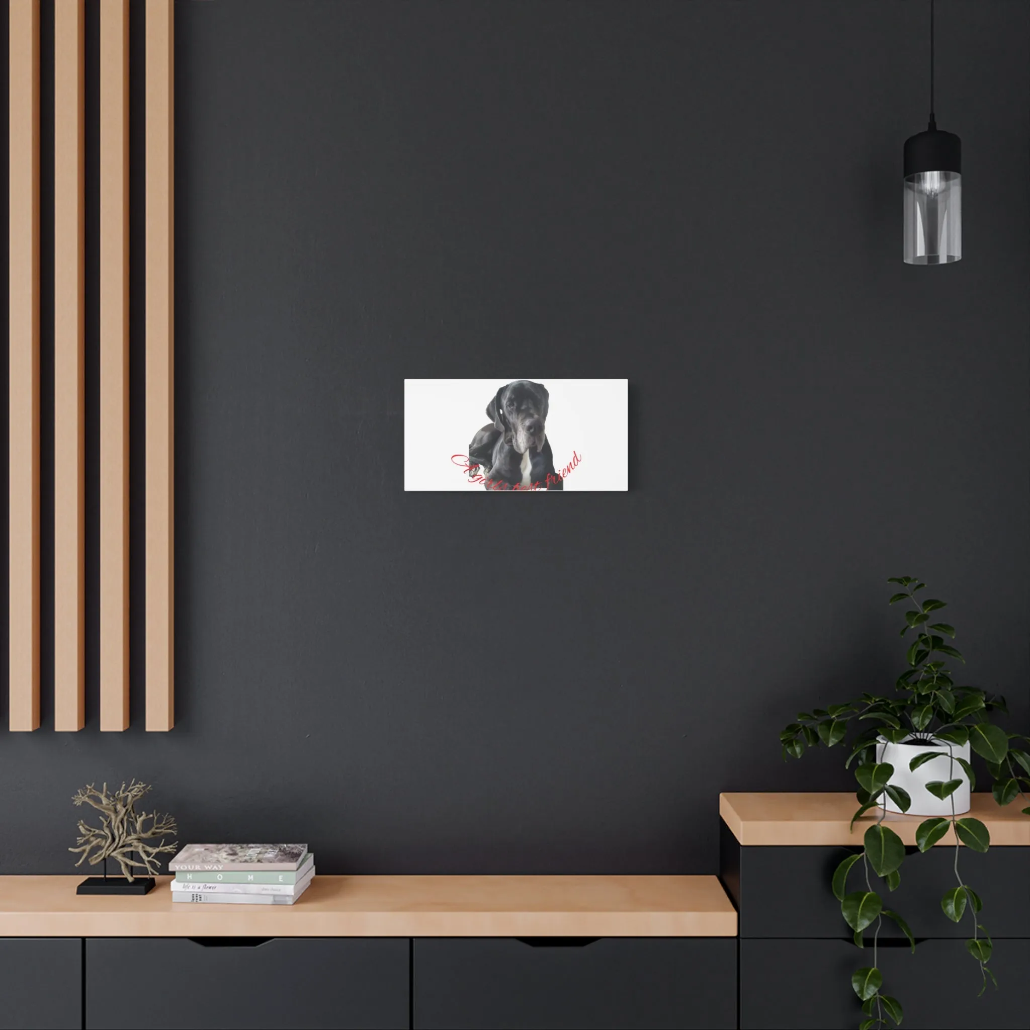 Personalized Dog Portrait Canvas Art - Custom Matte Wall Decor
