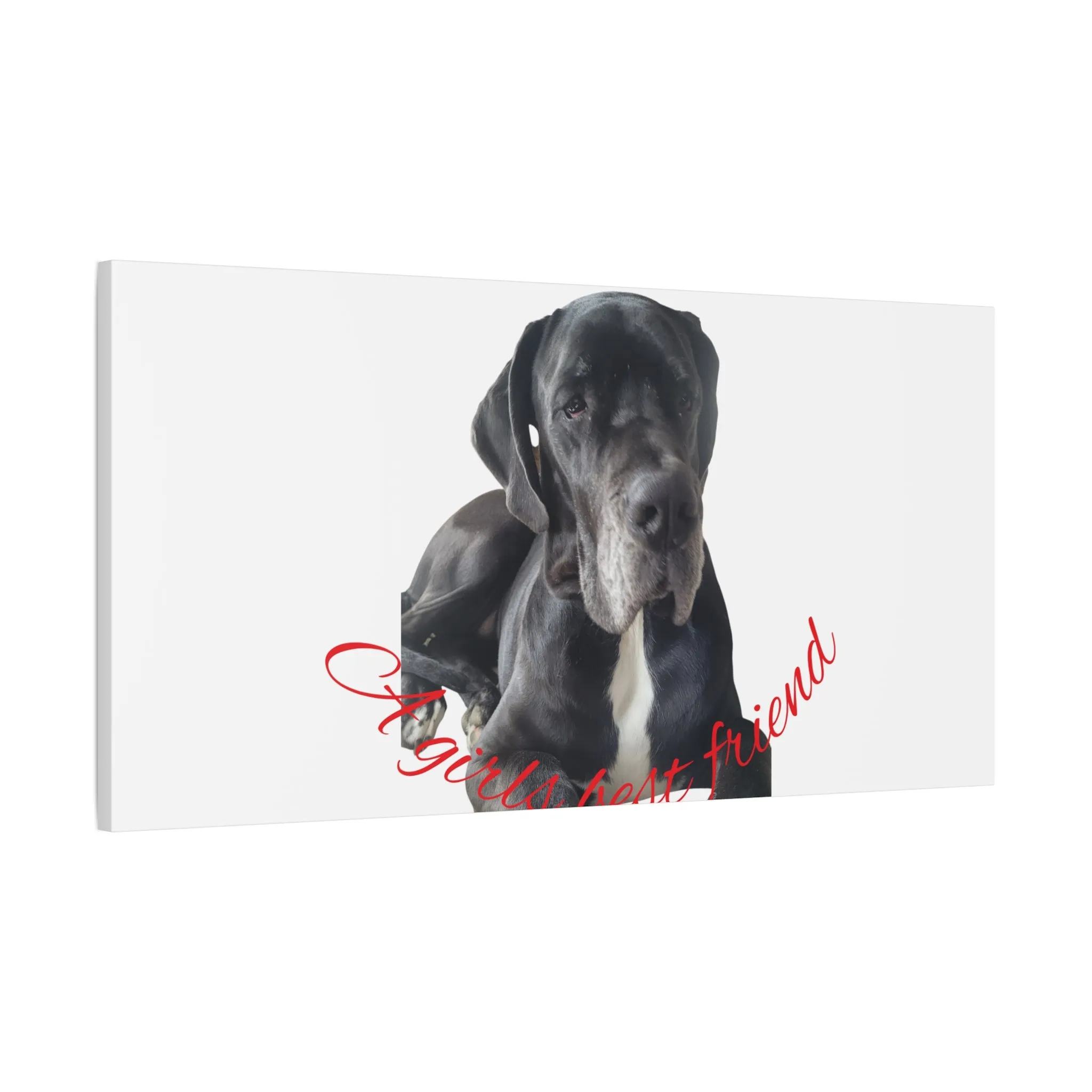 Personalized Dog Portrait Canvas Art - Custom Matte Wall Decor