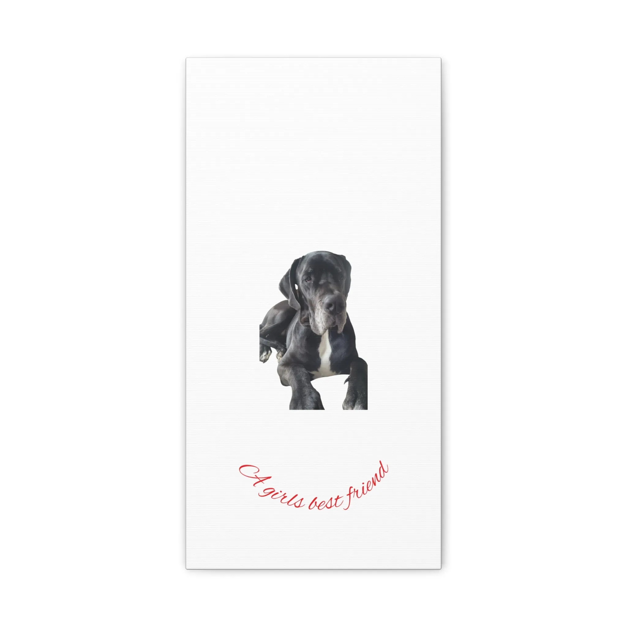 Personalized Dog Portrait Canvas Art - Custom Matte Wall Decor