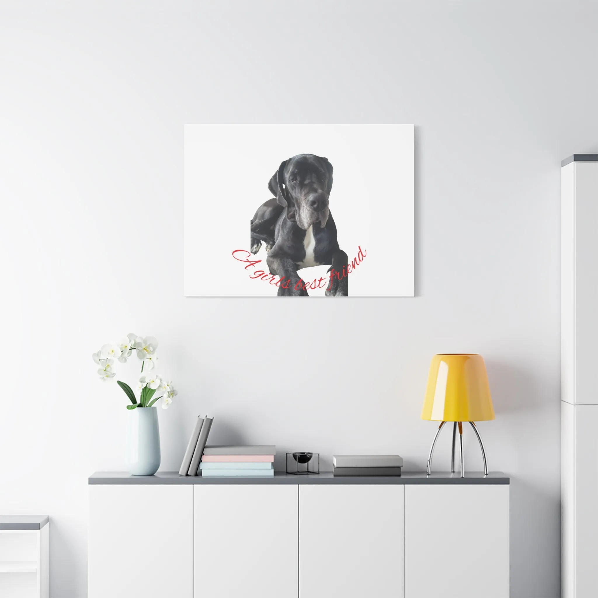 Personalized Dog Portrait Canvas Art - Custom Matte Wall Decor