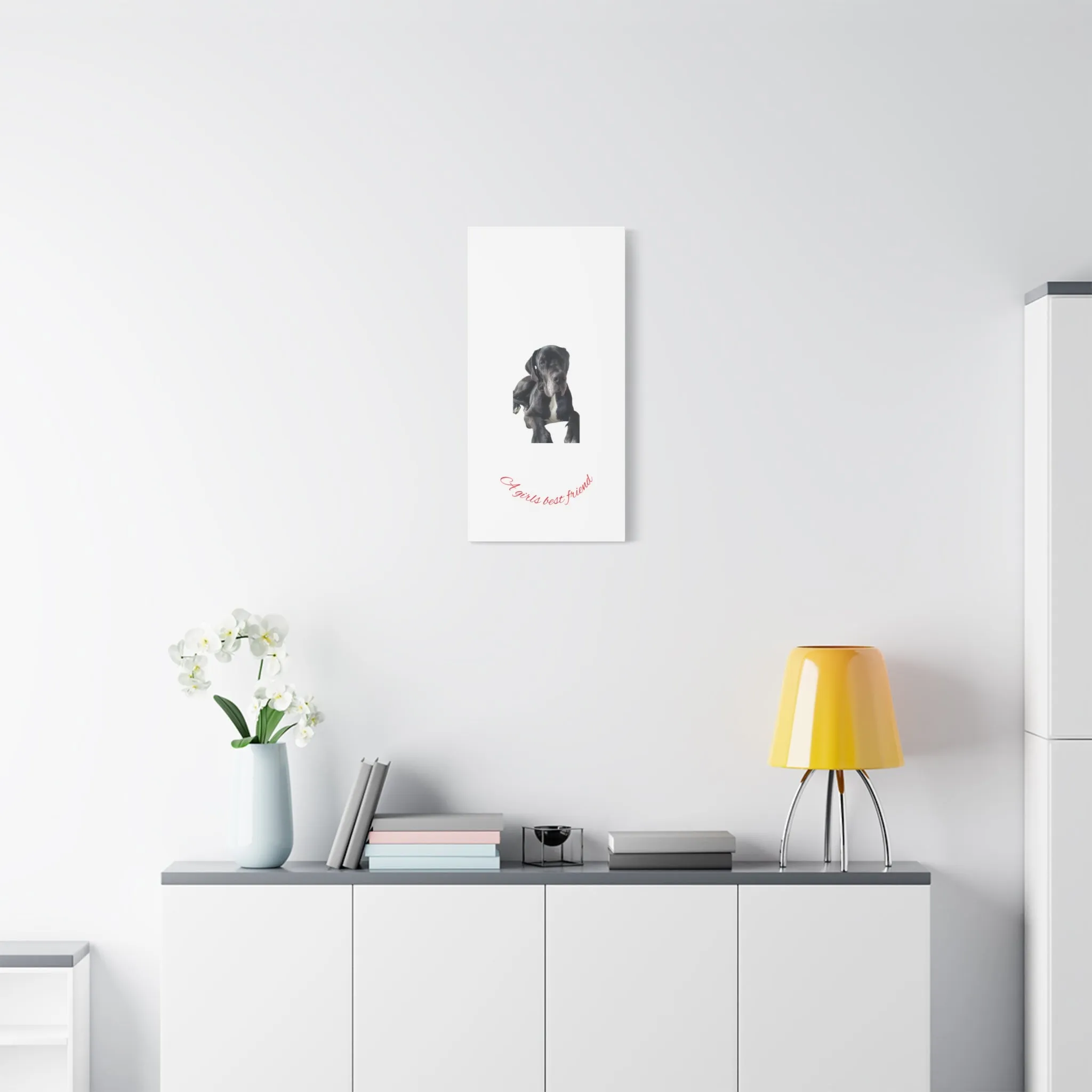 Personalized Dog Portrait Canvas Art - Custom Matte Wall Decor
