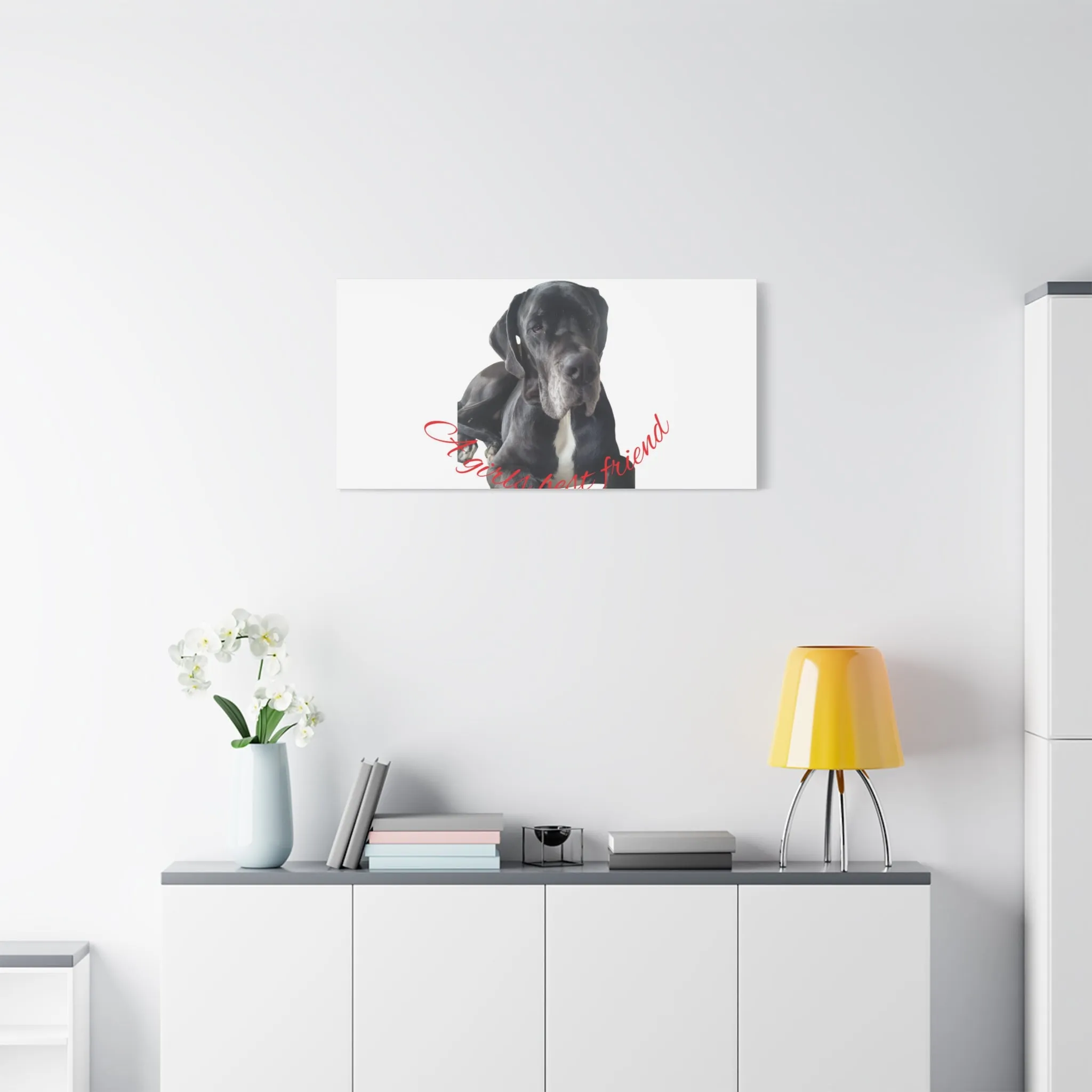 Personalized Dog Portrait Canvas Art - Custom Matte Wall Decor