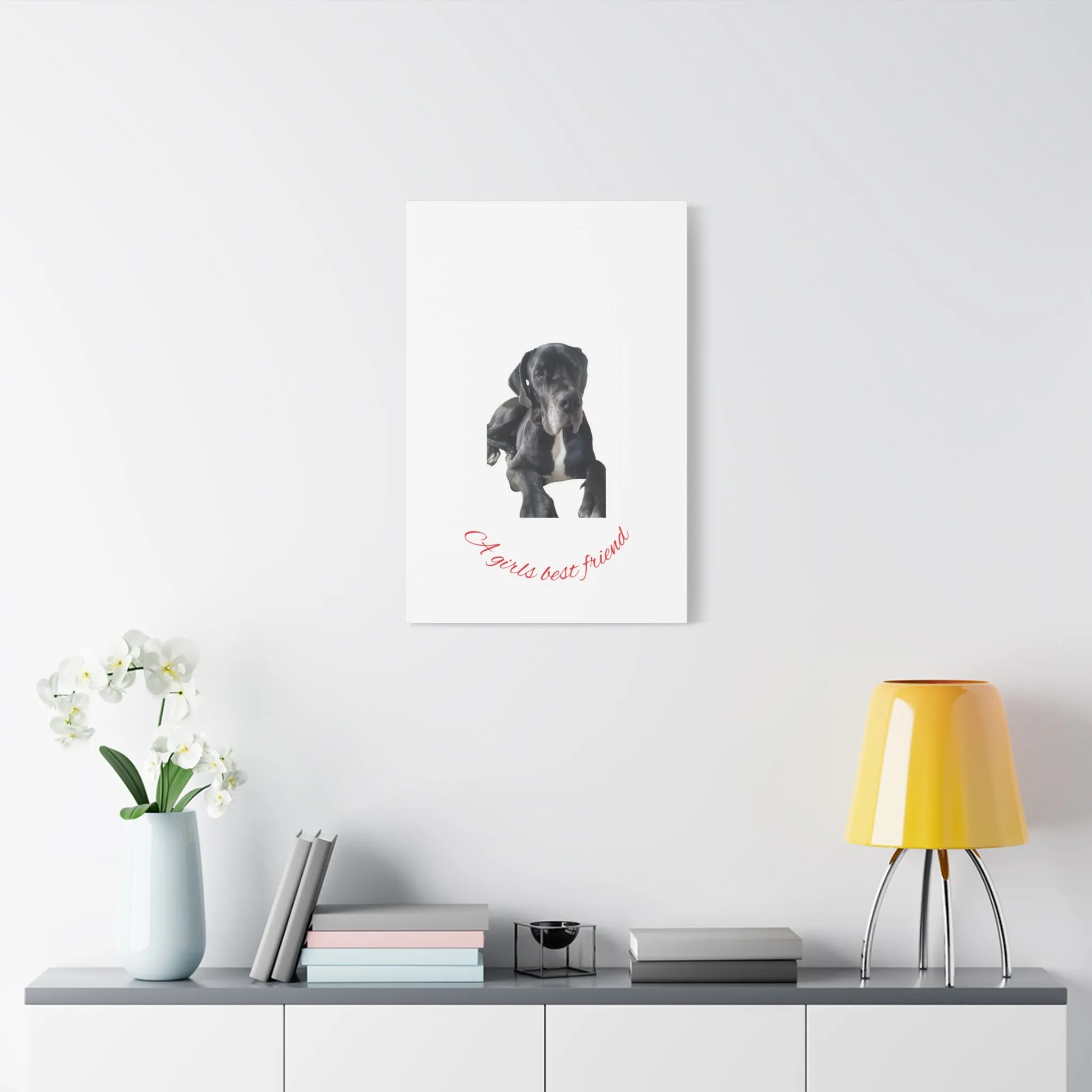 Personalized Dog Portrait Canvas Art - Custom Matte Wall Decor