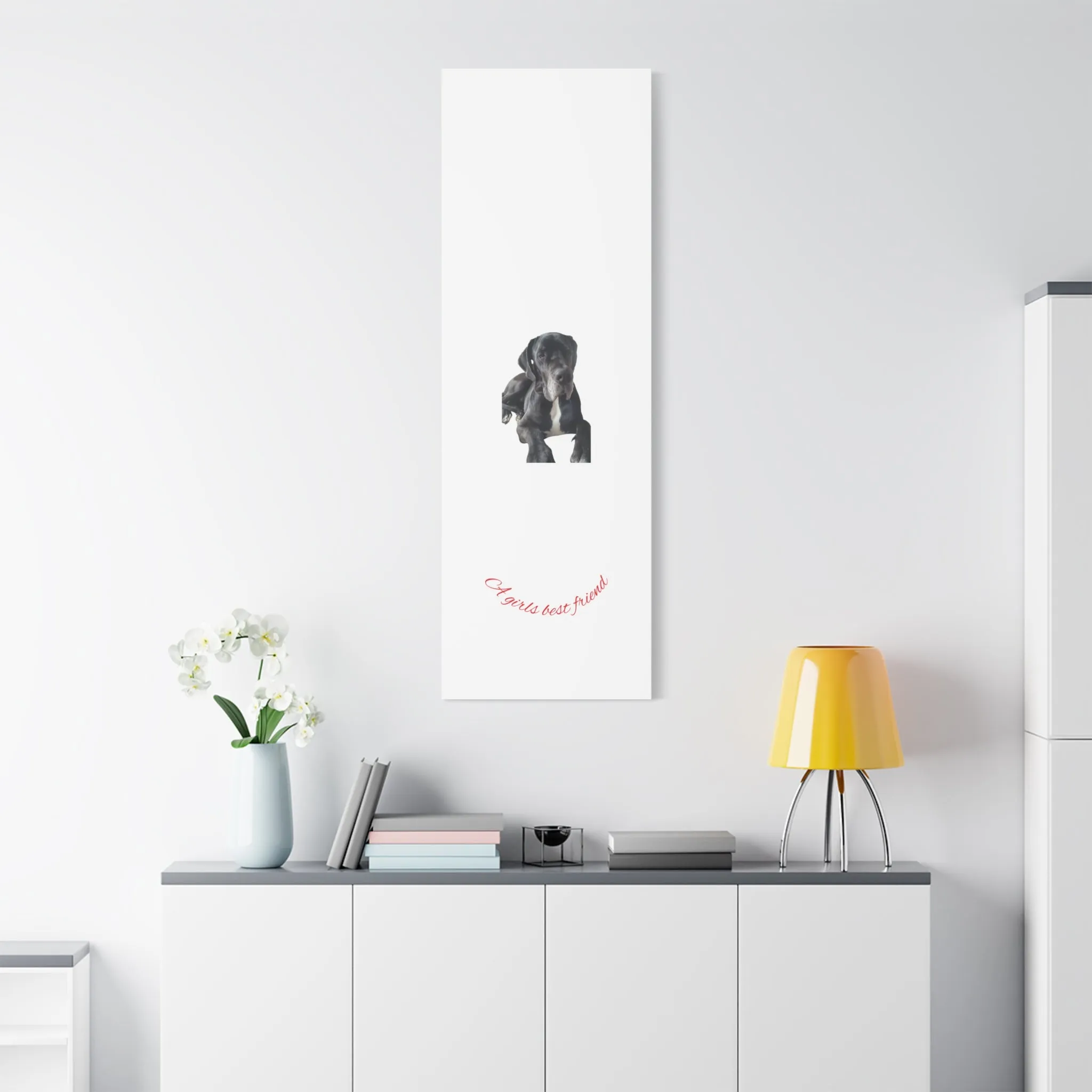 Personalized Dog Portrait Canvas Art - Custom Matte Wall Decor