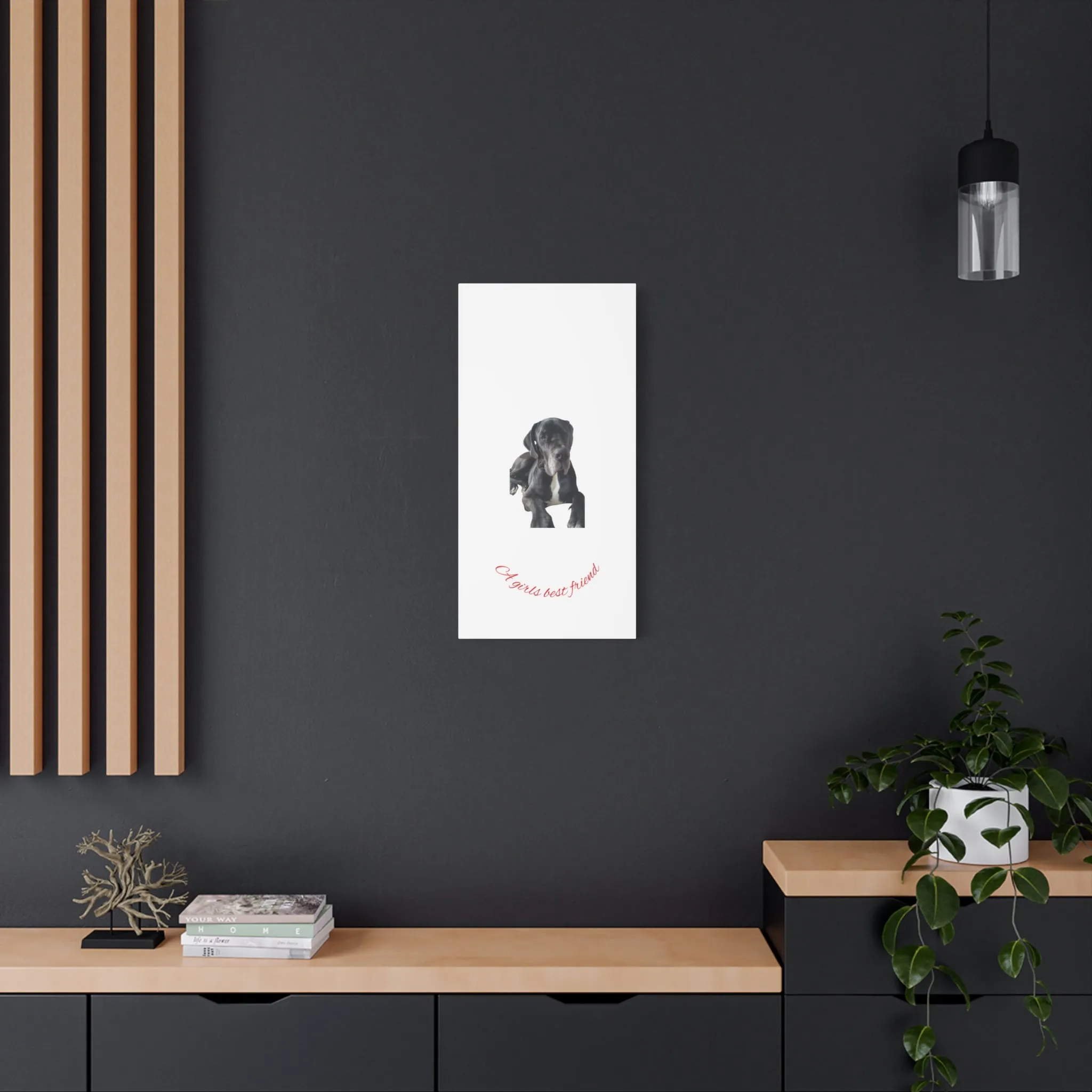 Personalized Dog Portrait Canvas Art - Custom Matte Wall Decor