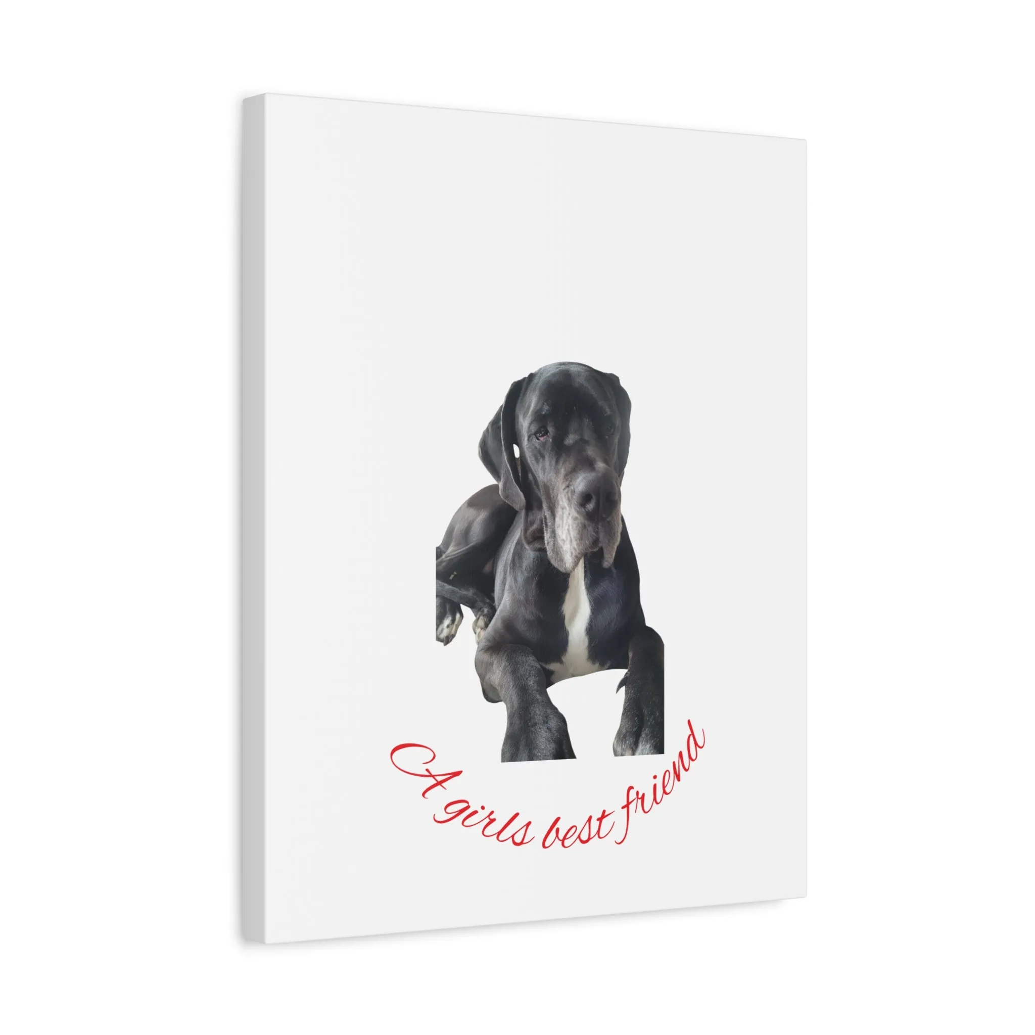 Personalized Dog Portrait Canvas Art - Custom Matte Wall Decor