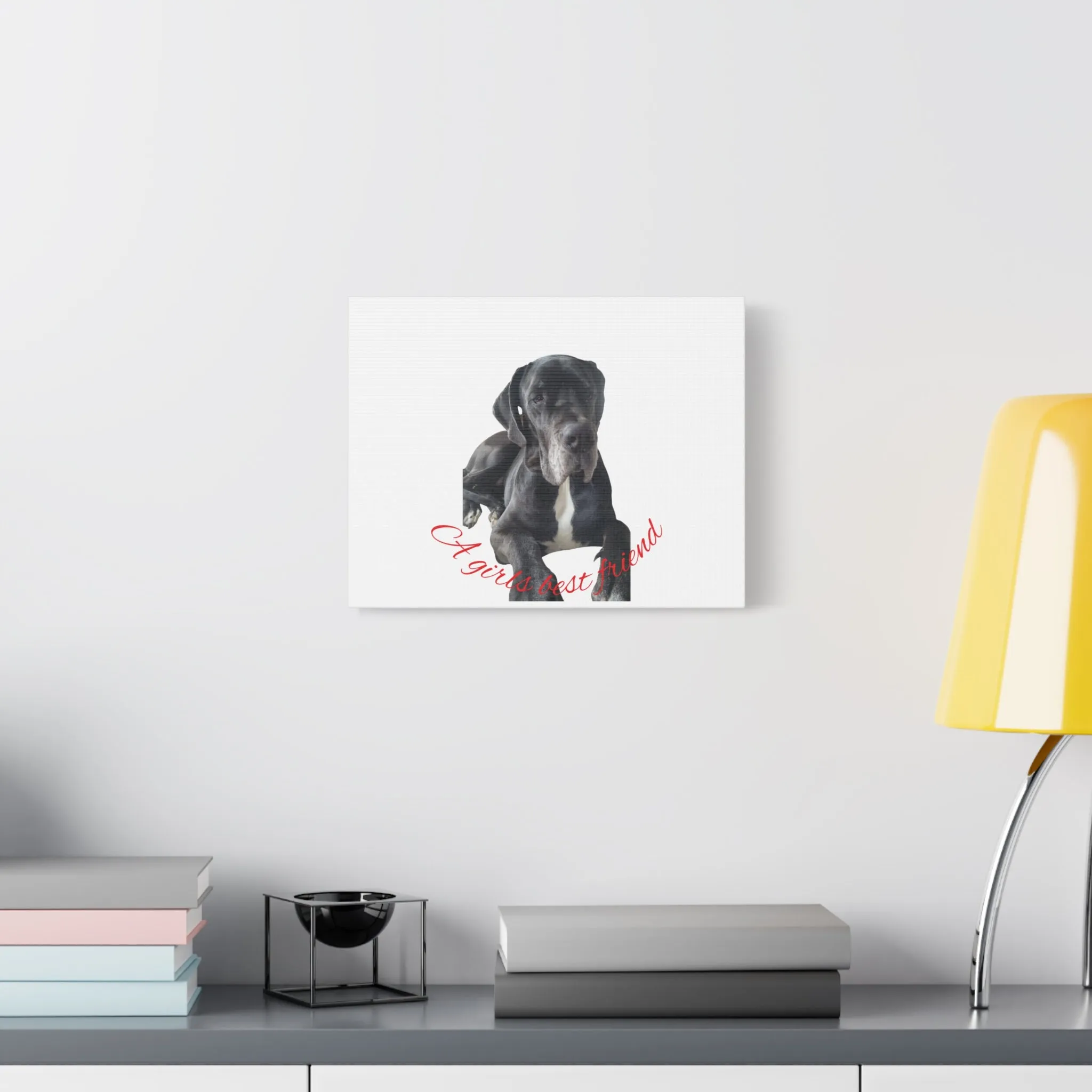 Personalized Dog Portrait Canvas Art - Custom Matte Wall Decor