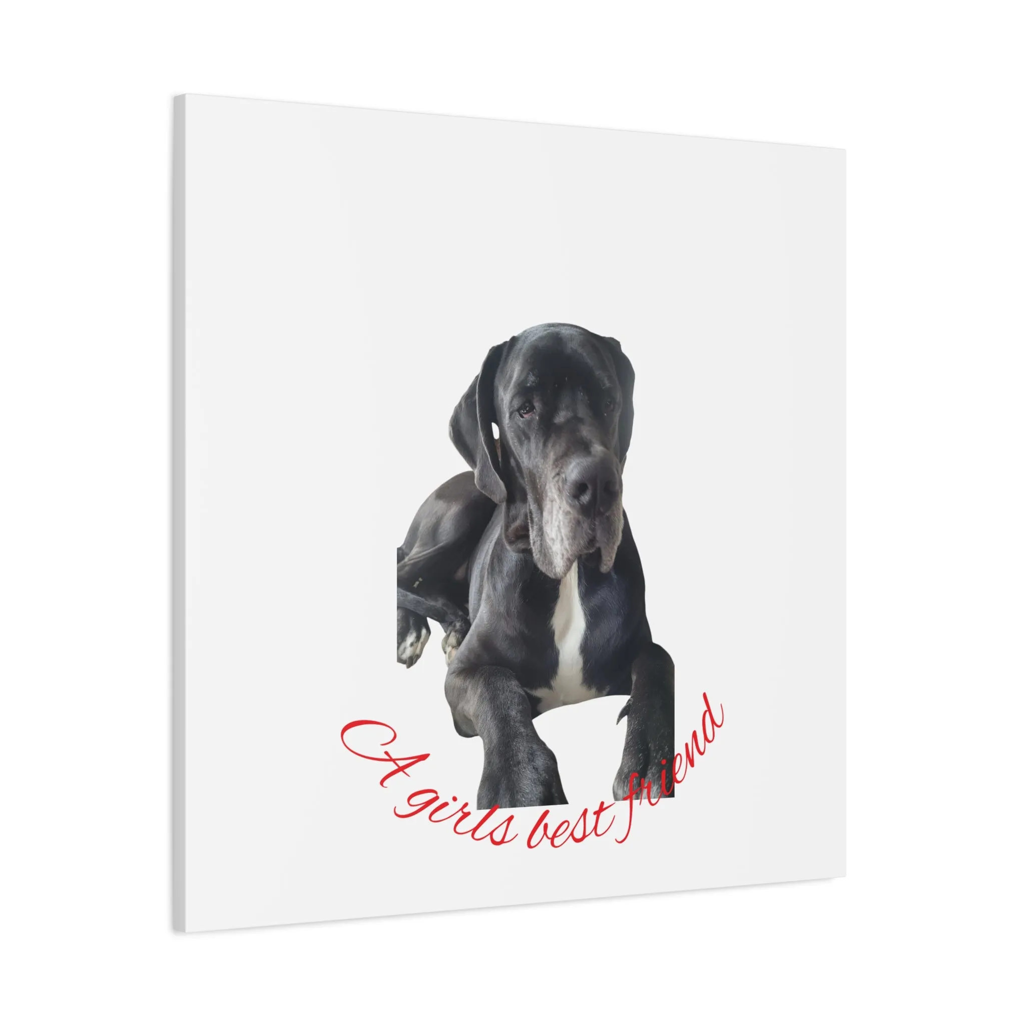 Personalized Dog Portrait Canvas Art - Custom Matte Wall Decor