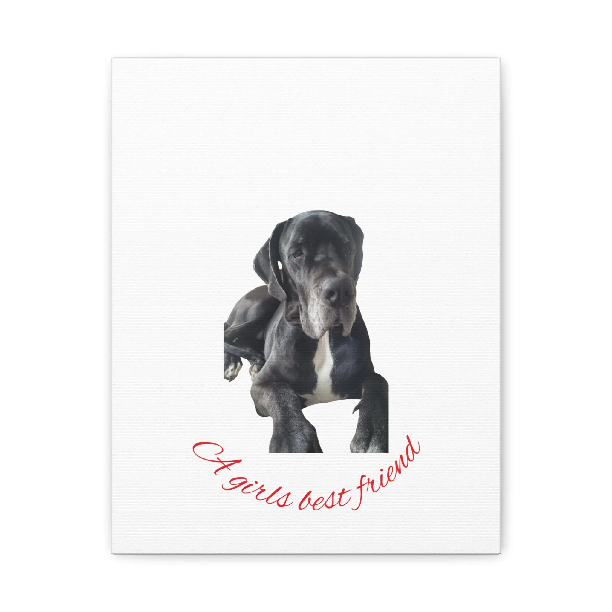 Personalized Dog Portrait Canvas Art - Custom Matte Wall Decor