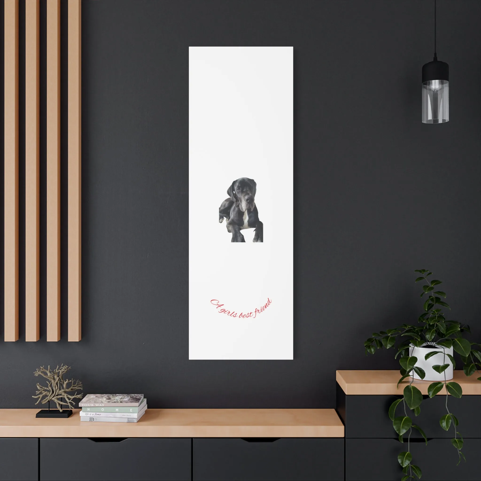 Personalized Dog Portrait Canvas Art - Custom Matte Wall Decor