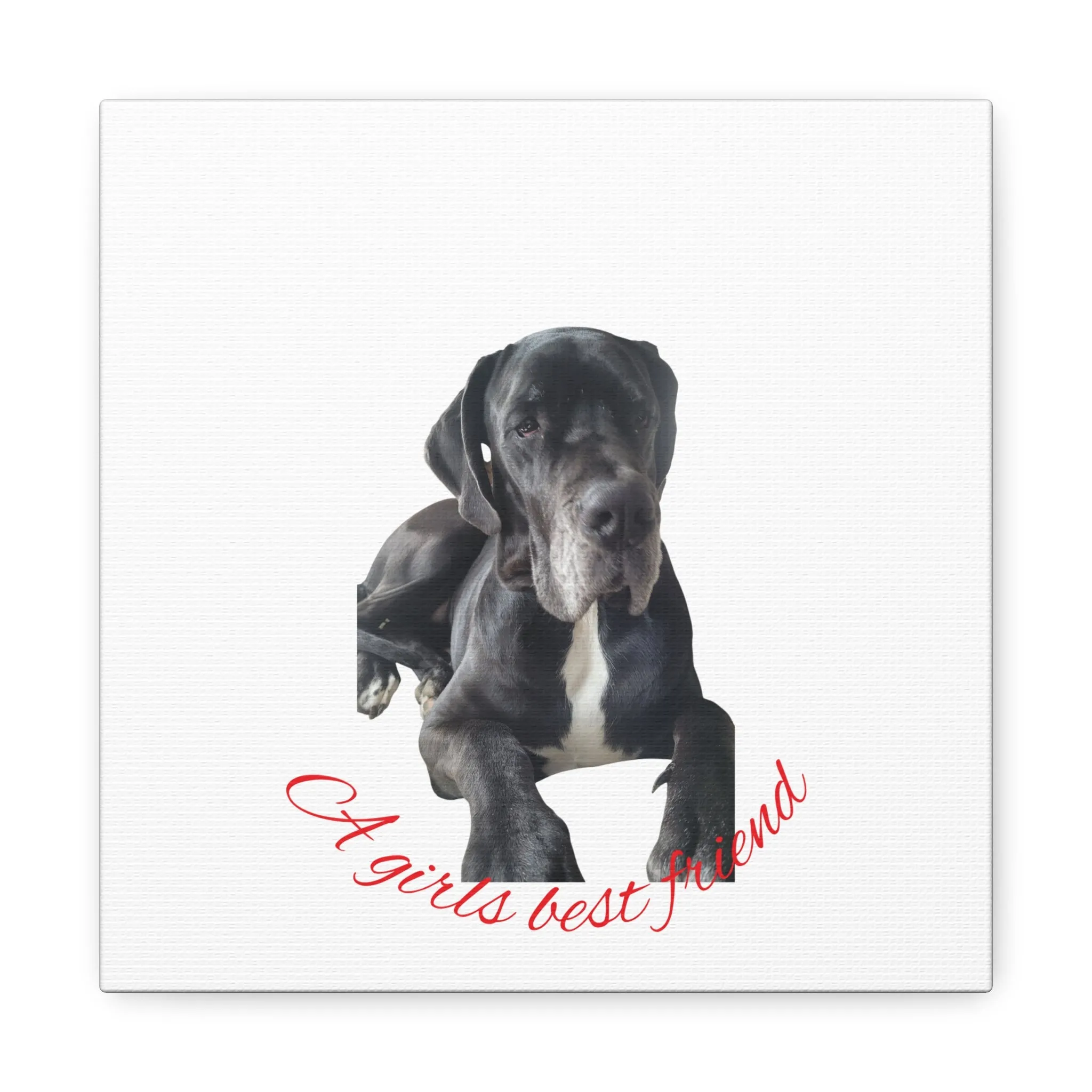 Personalized Dog Portrait Canvas Art - Custom Matte Wall Decor