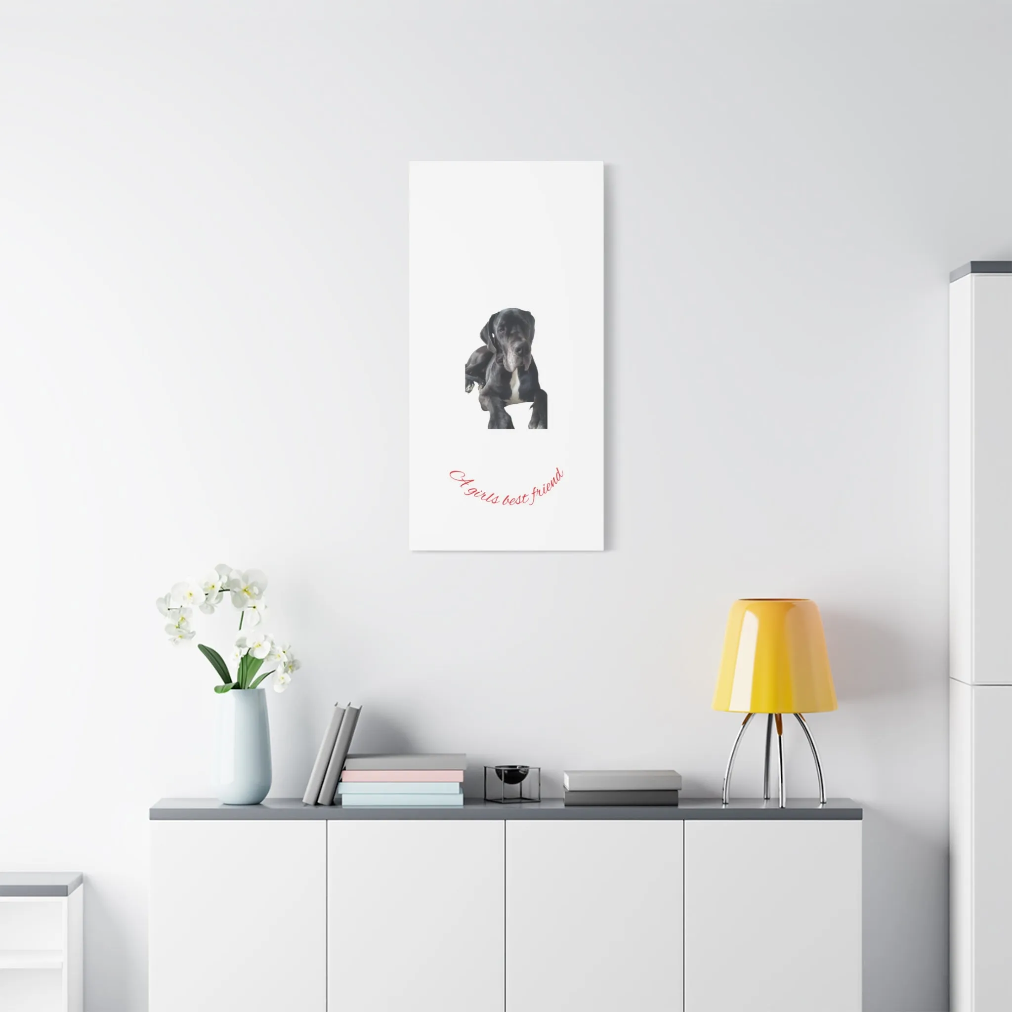 Personalized Dog Portrait Canvas Art - Custom Matte Wall Decor
