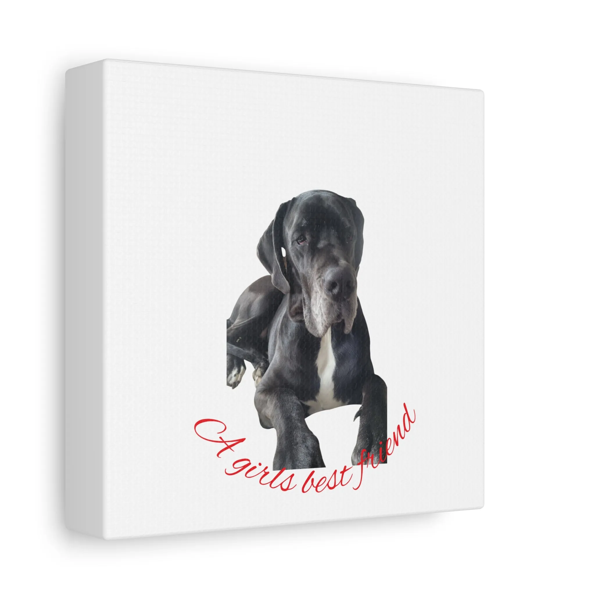 Personalized Dog Portrait Canvas Art - Custom Matte Wall Decor