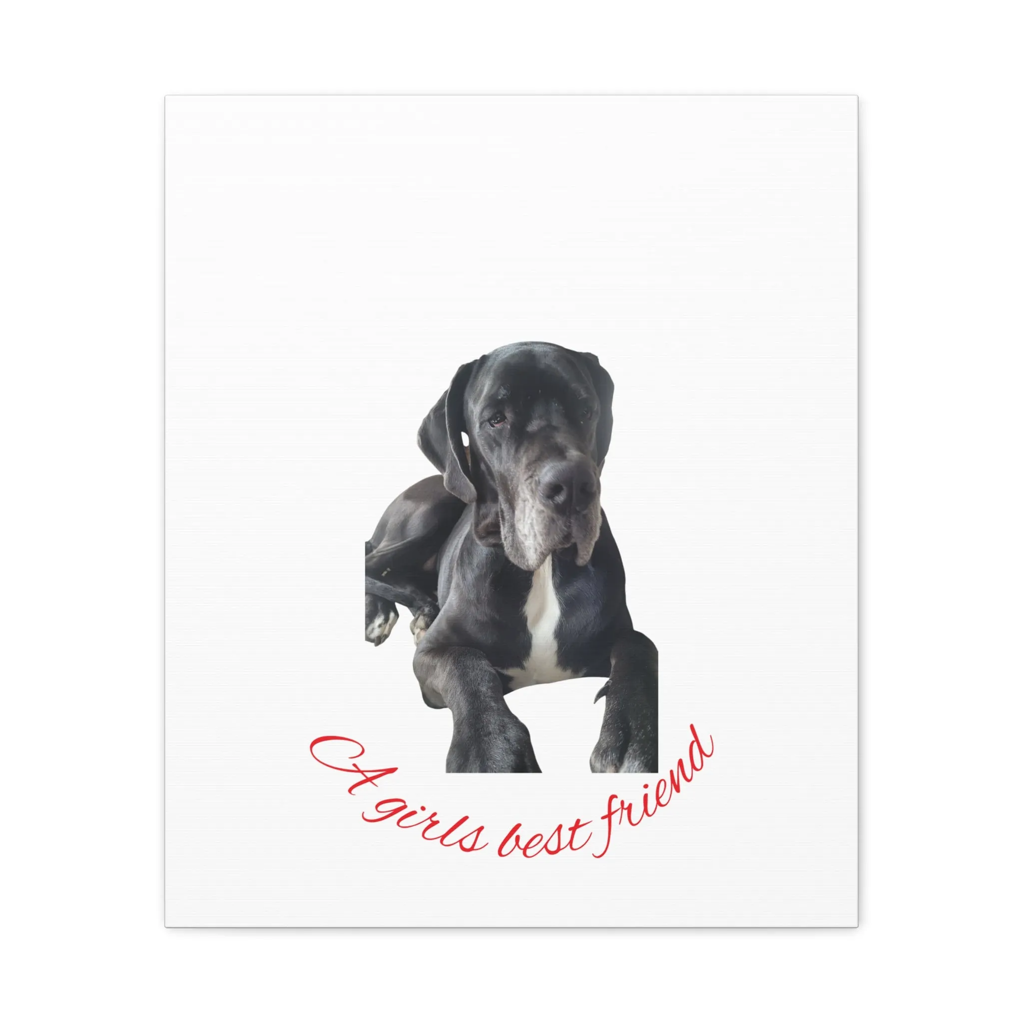 Personalized Dog Portrait Canvas Art - Custom Matte Wall Decor