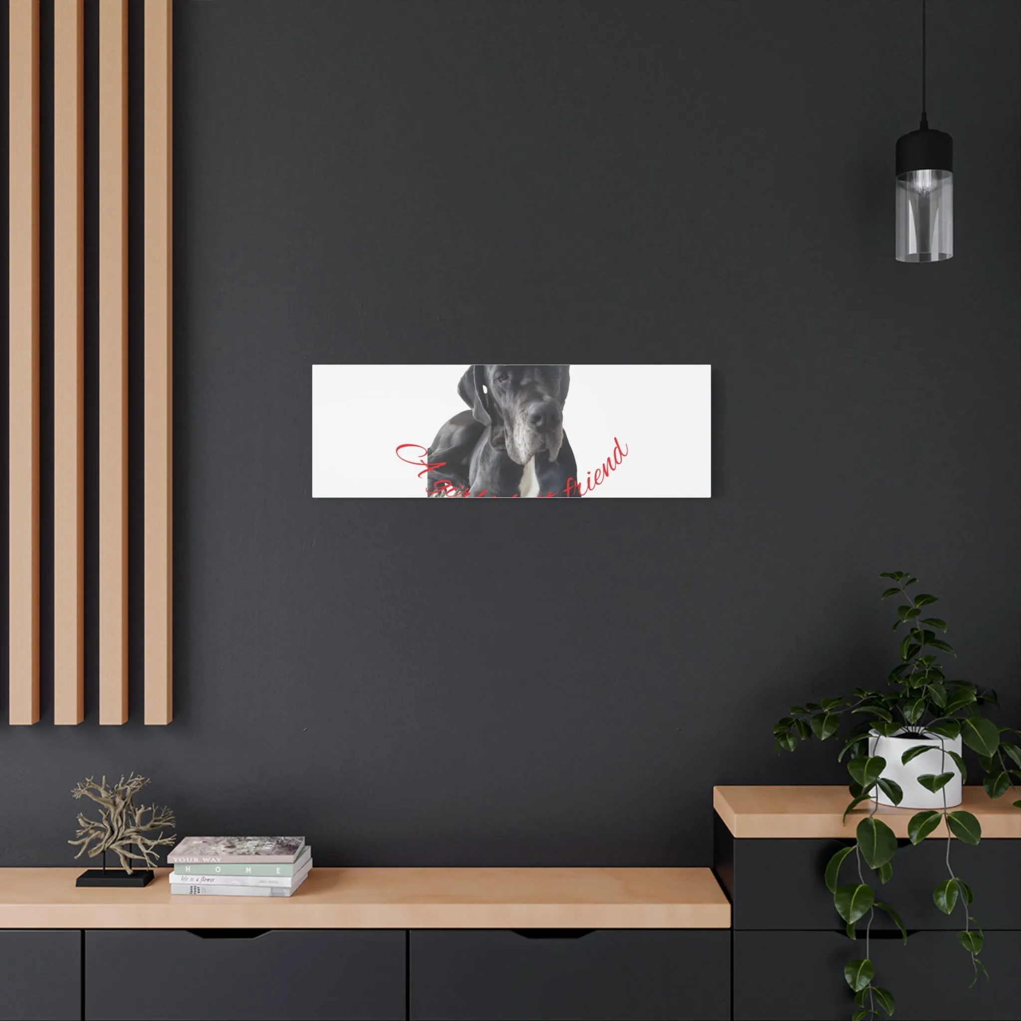 Personalized Dog Portrait Canvas Art - Custom Matte Wall Decor