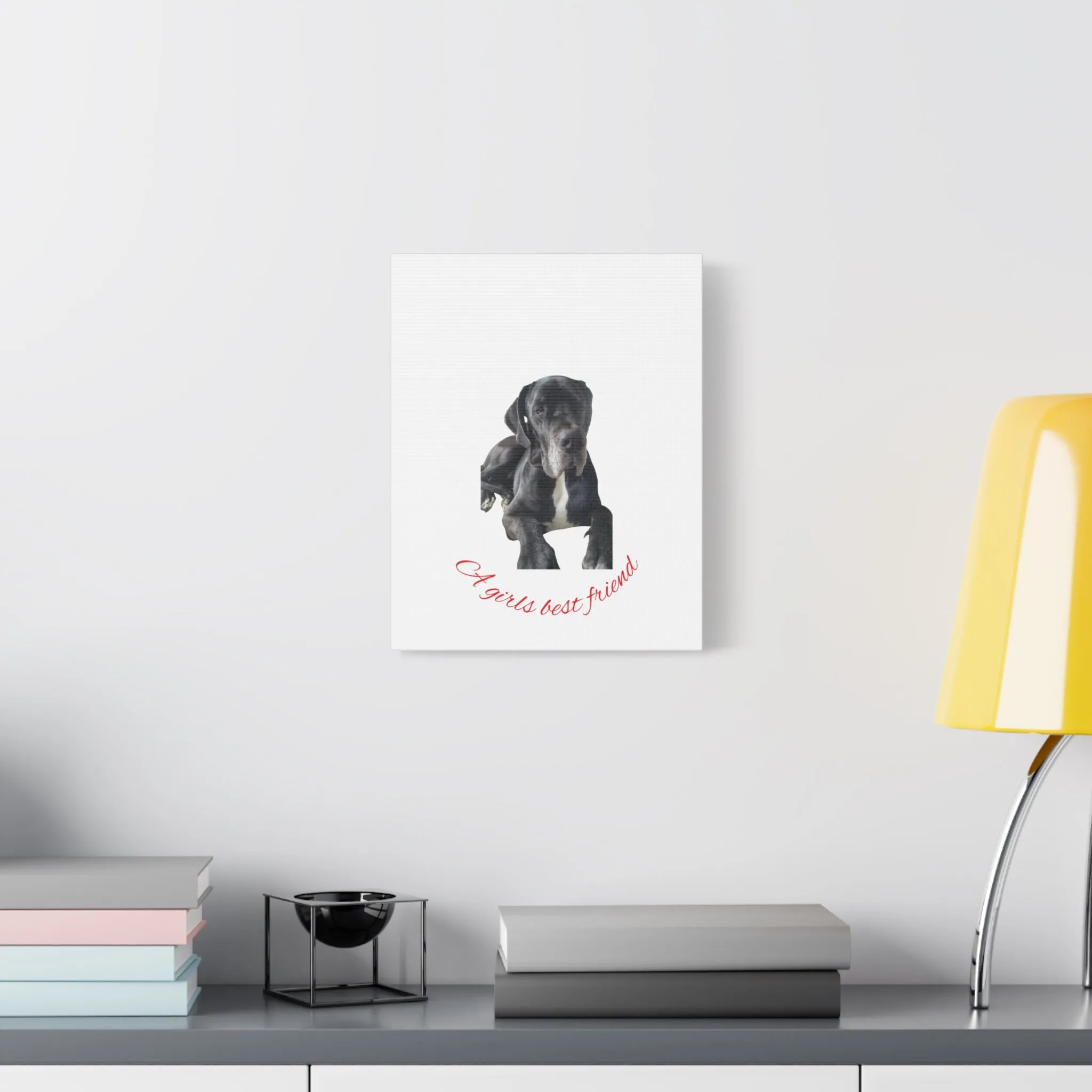 Personalized Dog Portrait Canvas Art - Custom Matte Wall Decor