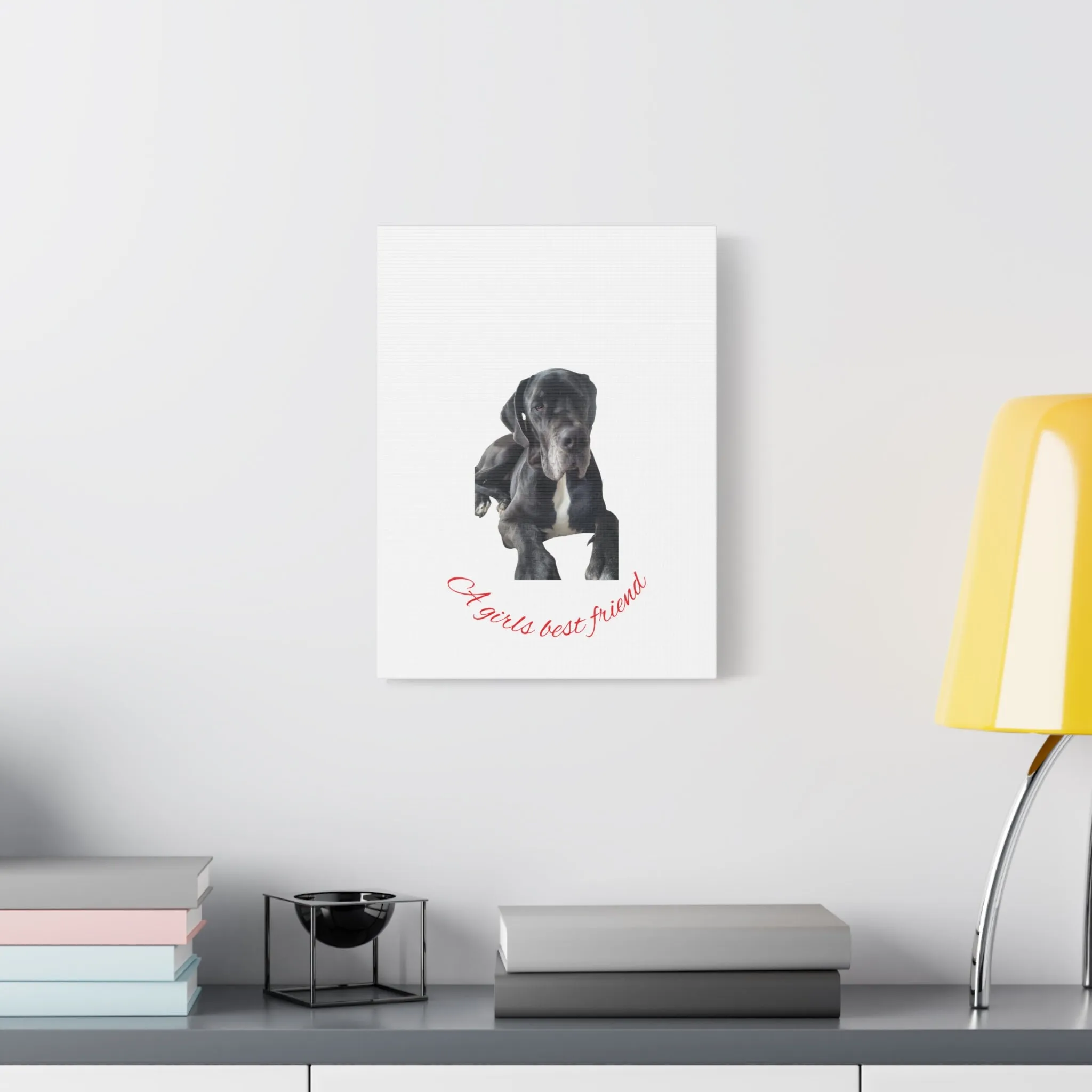 Personalized Dog Portrait Canvas Art - Custom Matte Wall Decor
