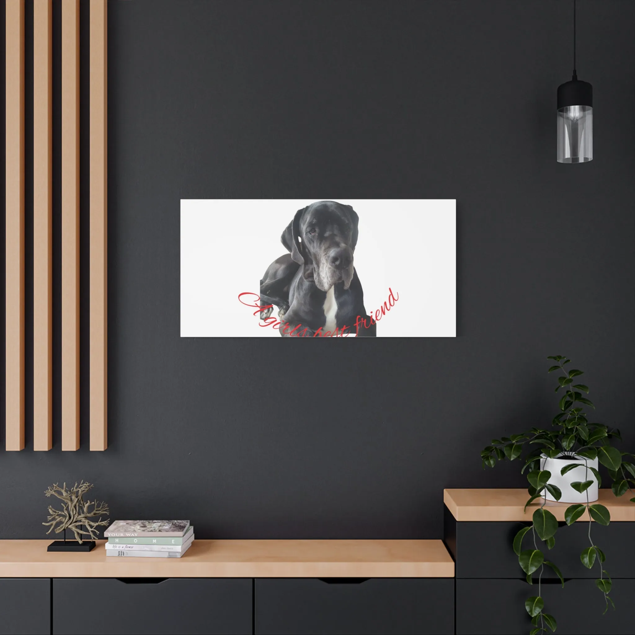 Personalized Dog Portrait Canvas Art - Custom Matte Wall Decor