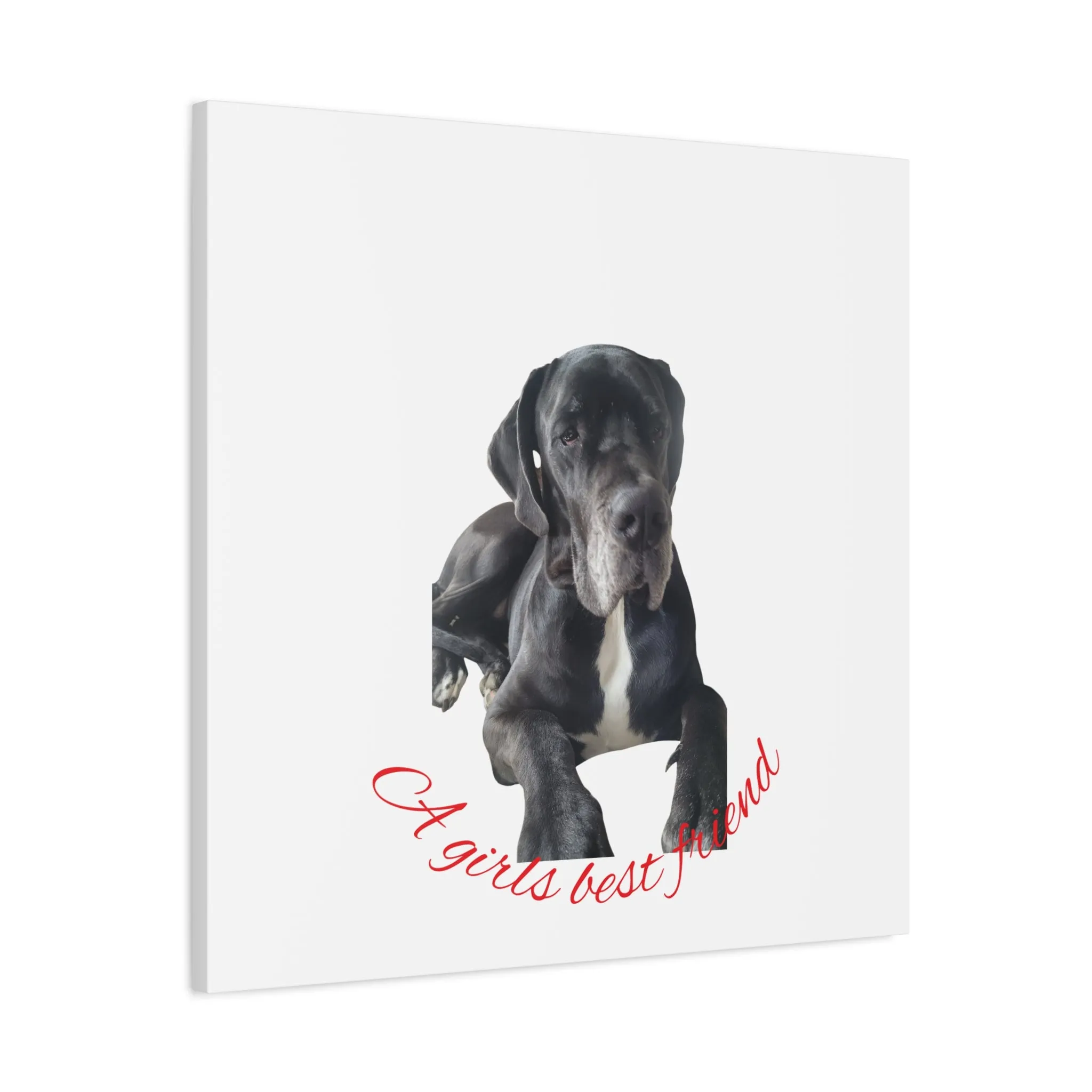 Personalized Dog Portrait Canvas Art - Custom Matte Wall Decor