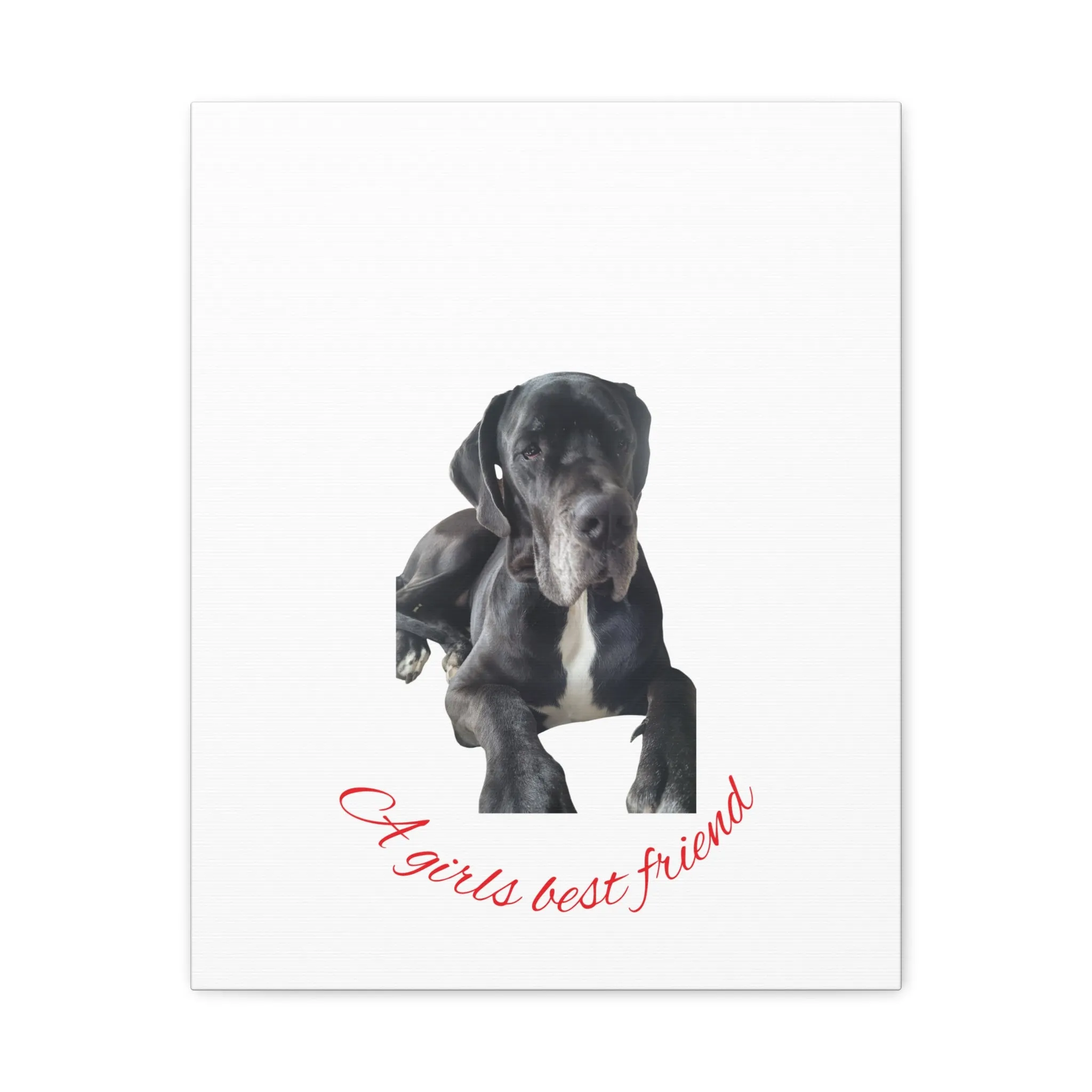 Personalized Dog Portrait Canvas Art - Custom Matte Wall Decor