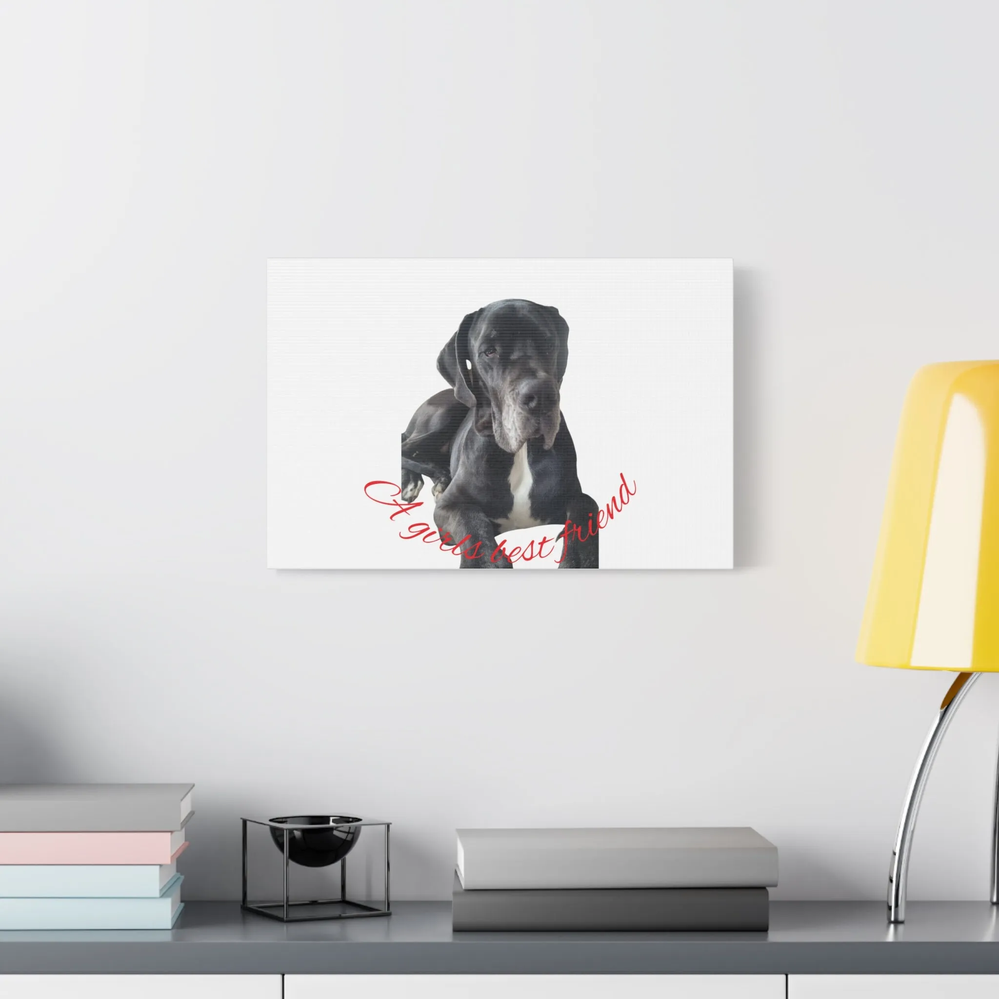 Personalized Dog Portrait Canvas Art - Custom Matte Wall Decor