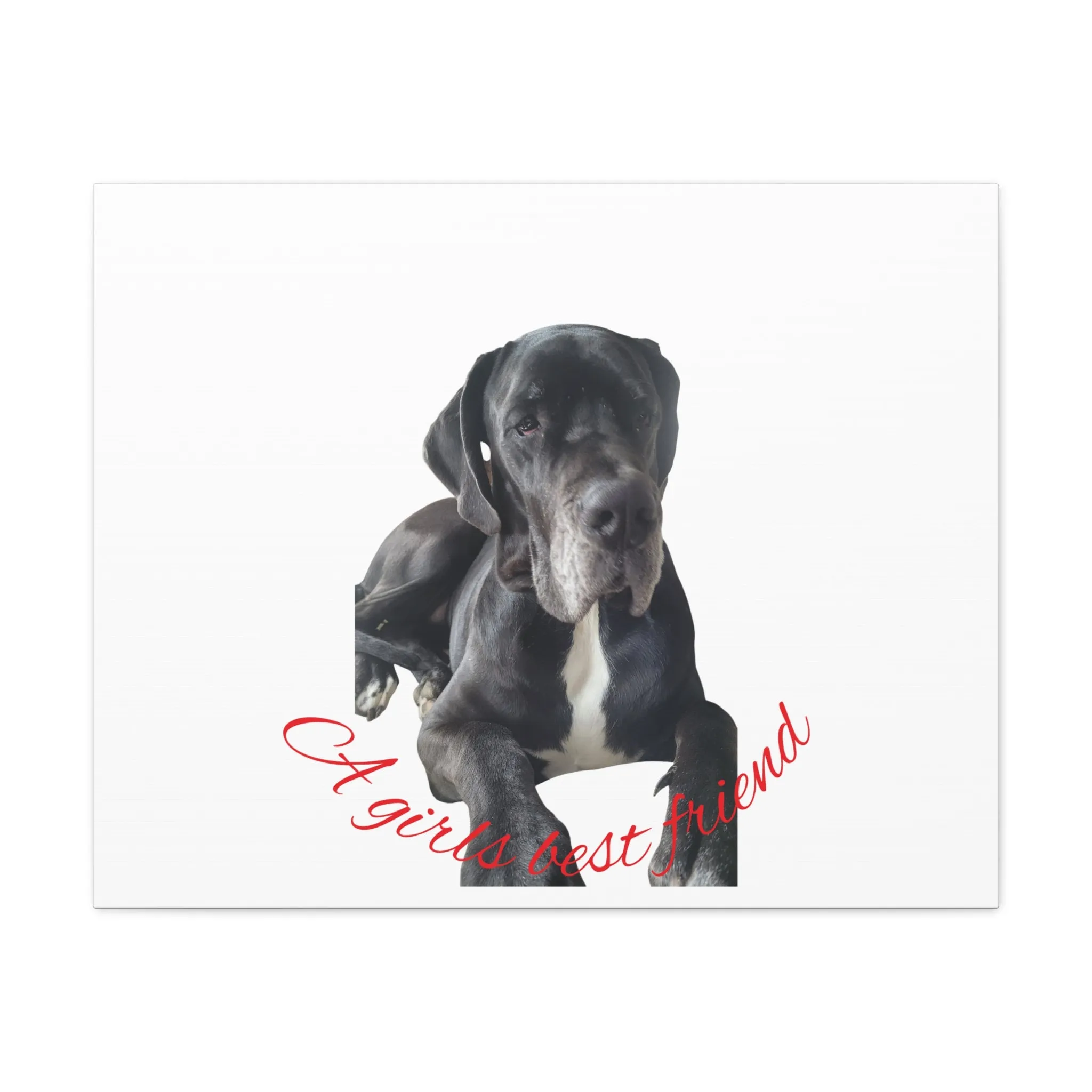 Personalized Dog Portrait Canvas Art - Custom Matte Wall Decor