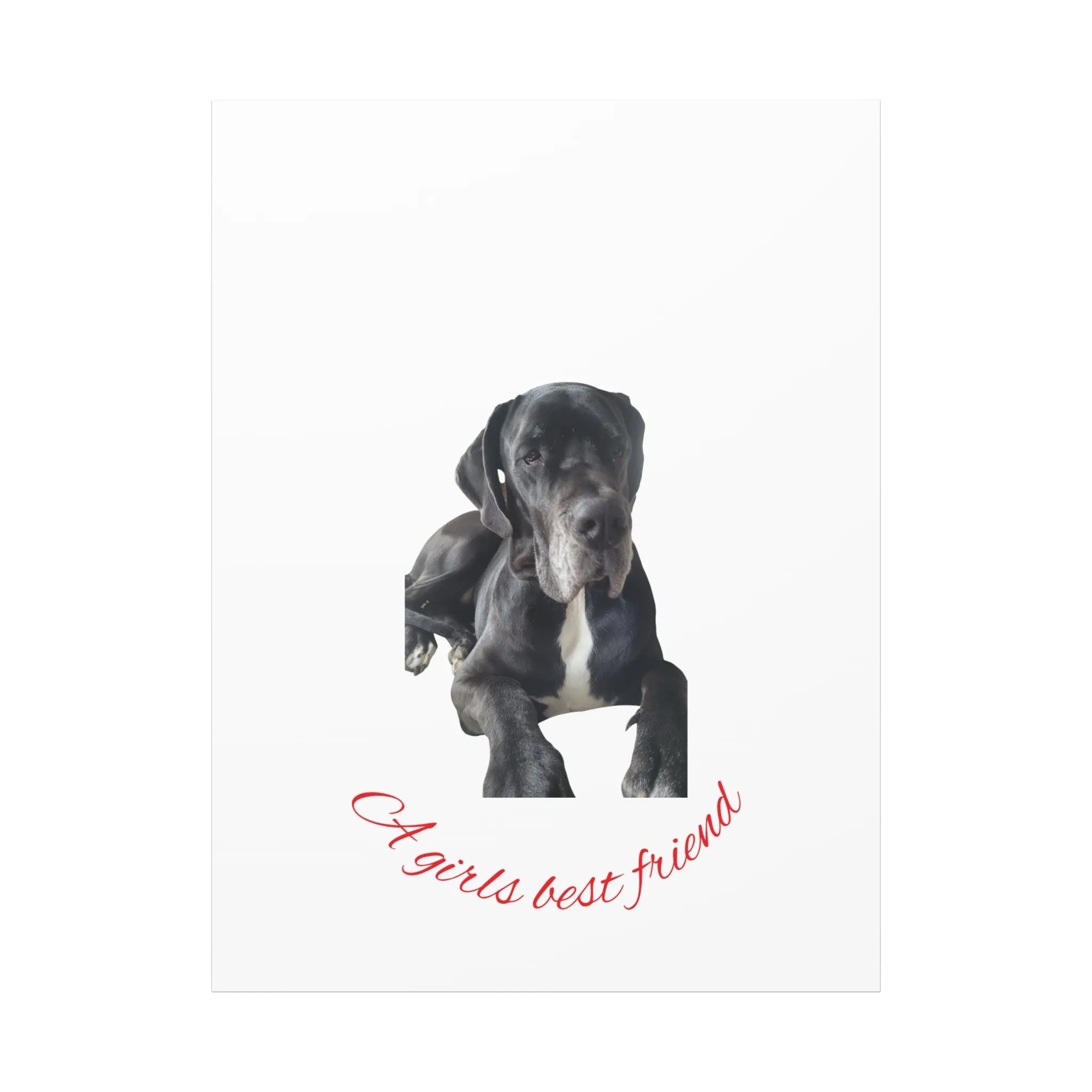 Personalized Dog Portrait Canvas Art - Custom Matte Wall Decor