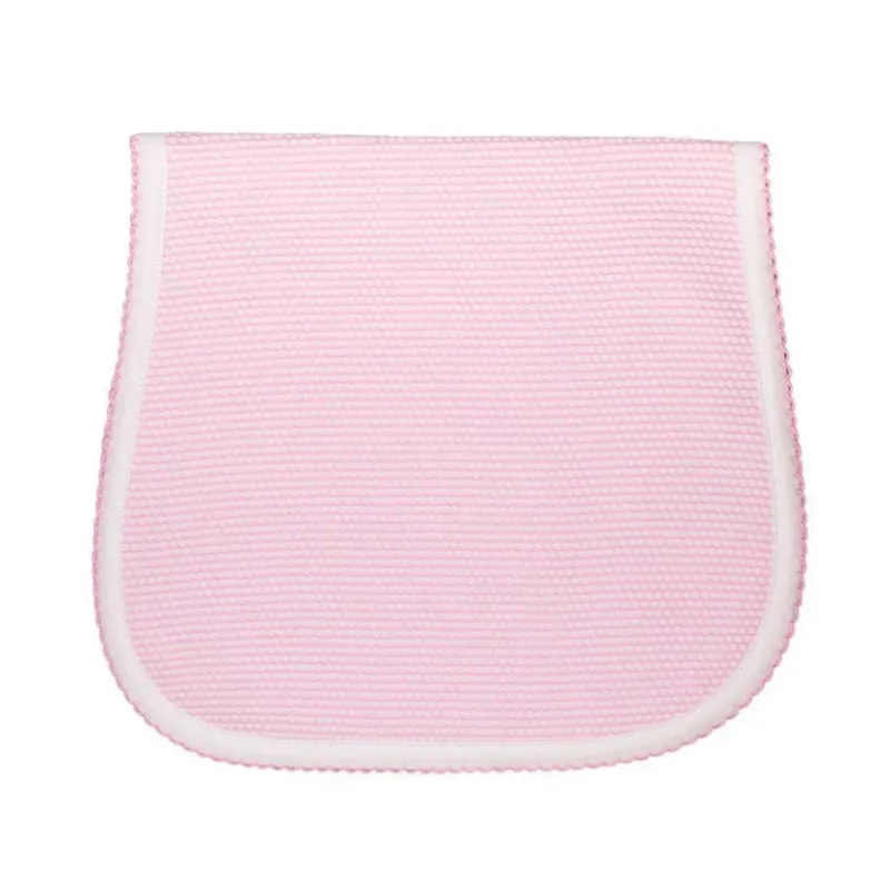 Pima Cotton Bubble Burp Cloth - Pink