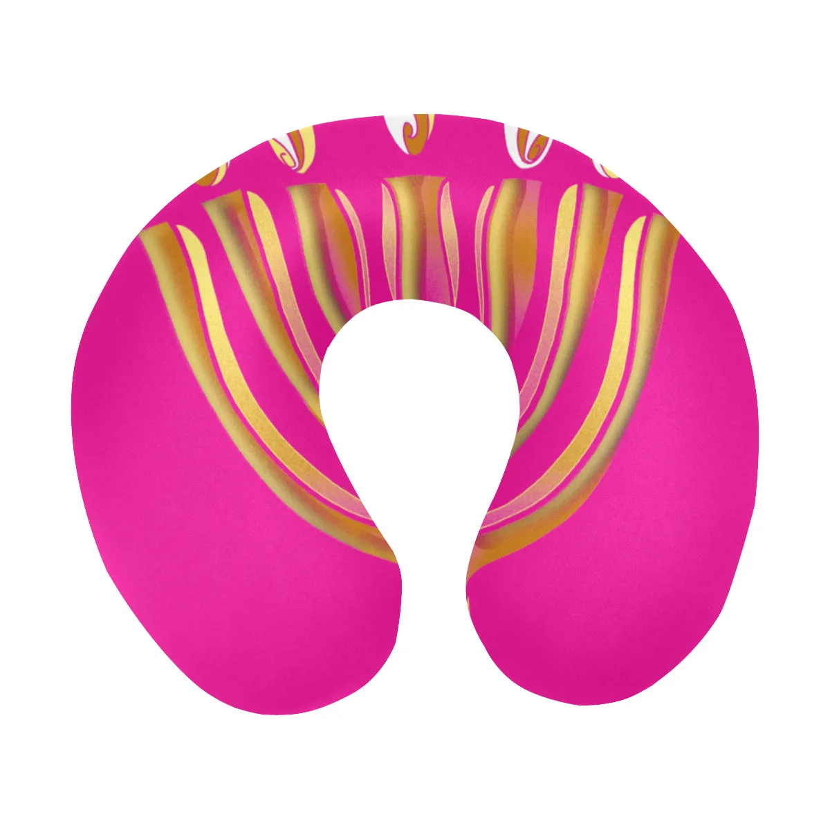 Pink MENORAH Neck Travel Pillow