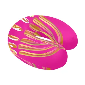 Pink MENORAH Neck Travel Pillow