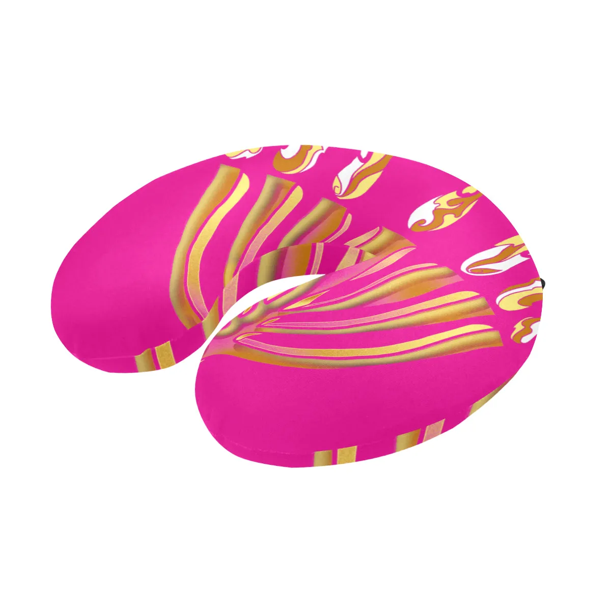 Pink MENORAH Neck Travel Pillow