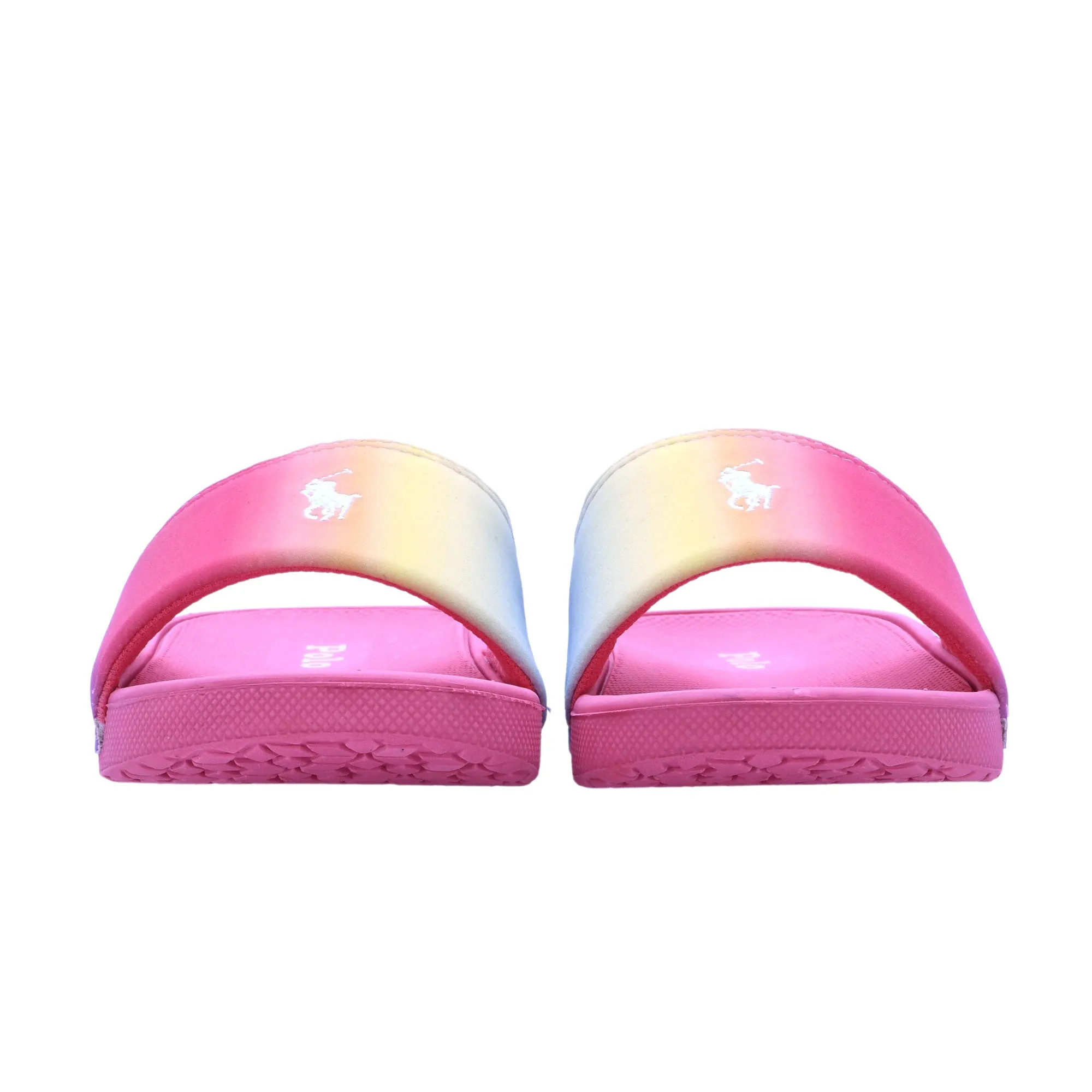 Polo Ralph Lauren Kids Girl's Multicolor Logo Sliders