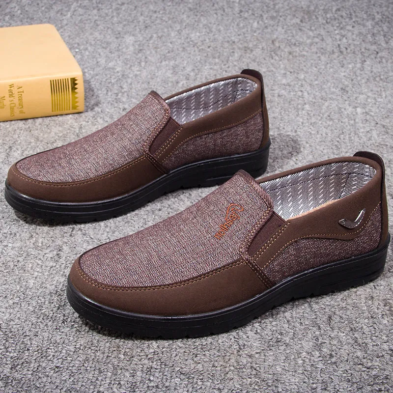 Polyurethane Old Beijing Cloth Shoes Plus Size Men
