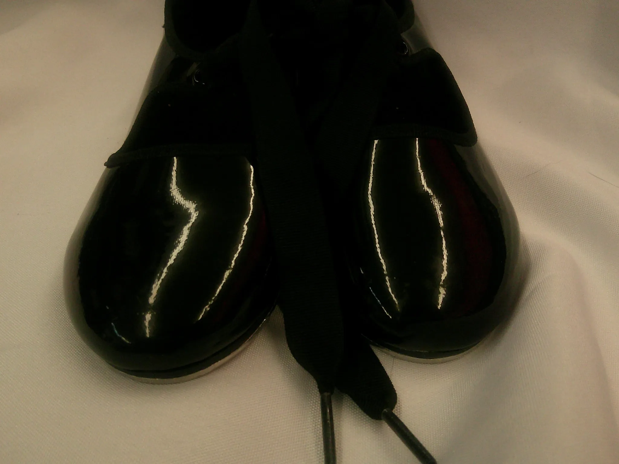 Pre-Owned Tap Shoes Dance Class Big Kid 2M Tyette Leather Ribbon