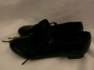 Pre-Owned Tap Shoes Dance Class Big Kid 2M Tyette Leather Ribbon